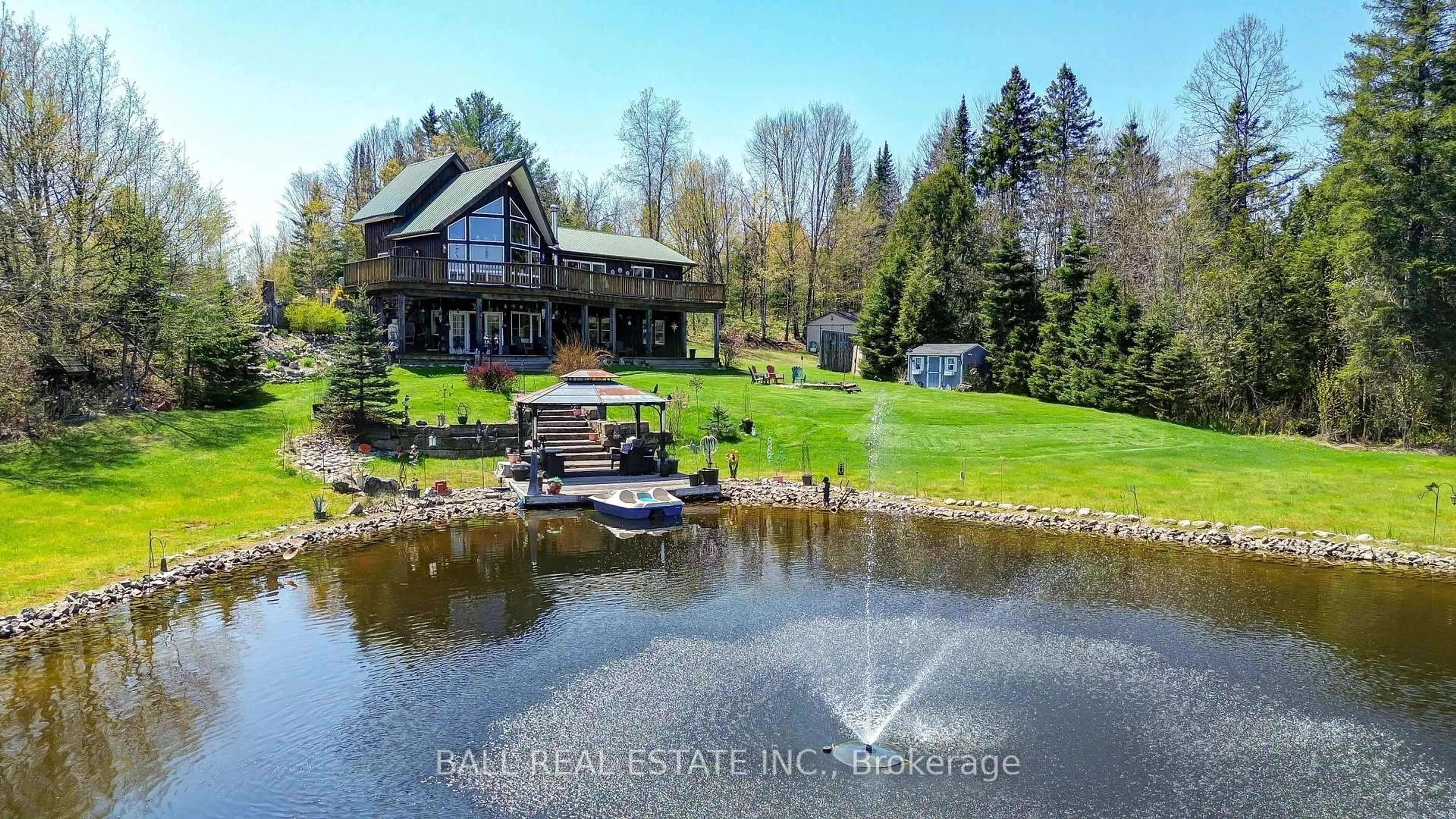A pic from outside/outdoor area/front of a property/back of a property/a pic from drone, water/lake/river/ocean view for 80 Jack White Rd, North Kawartha Ontario K0L 1A0