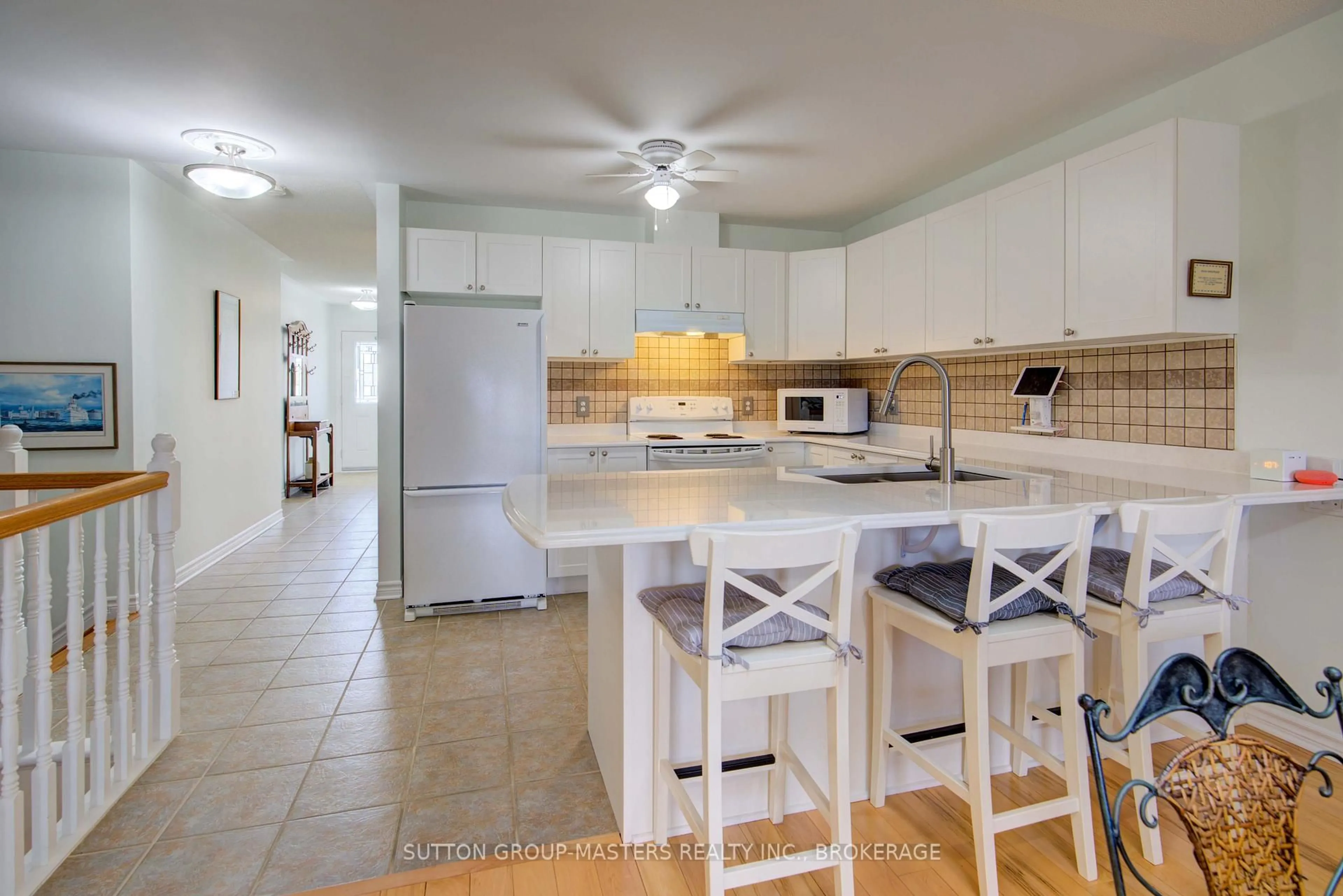 Open concept kitchen, ceramic/tile floor for 114 Britannia Cres, Bath Ontario K0H 1G0