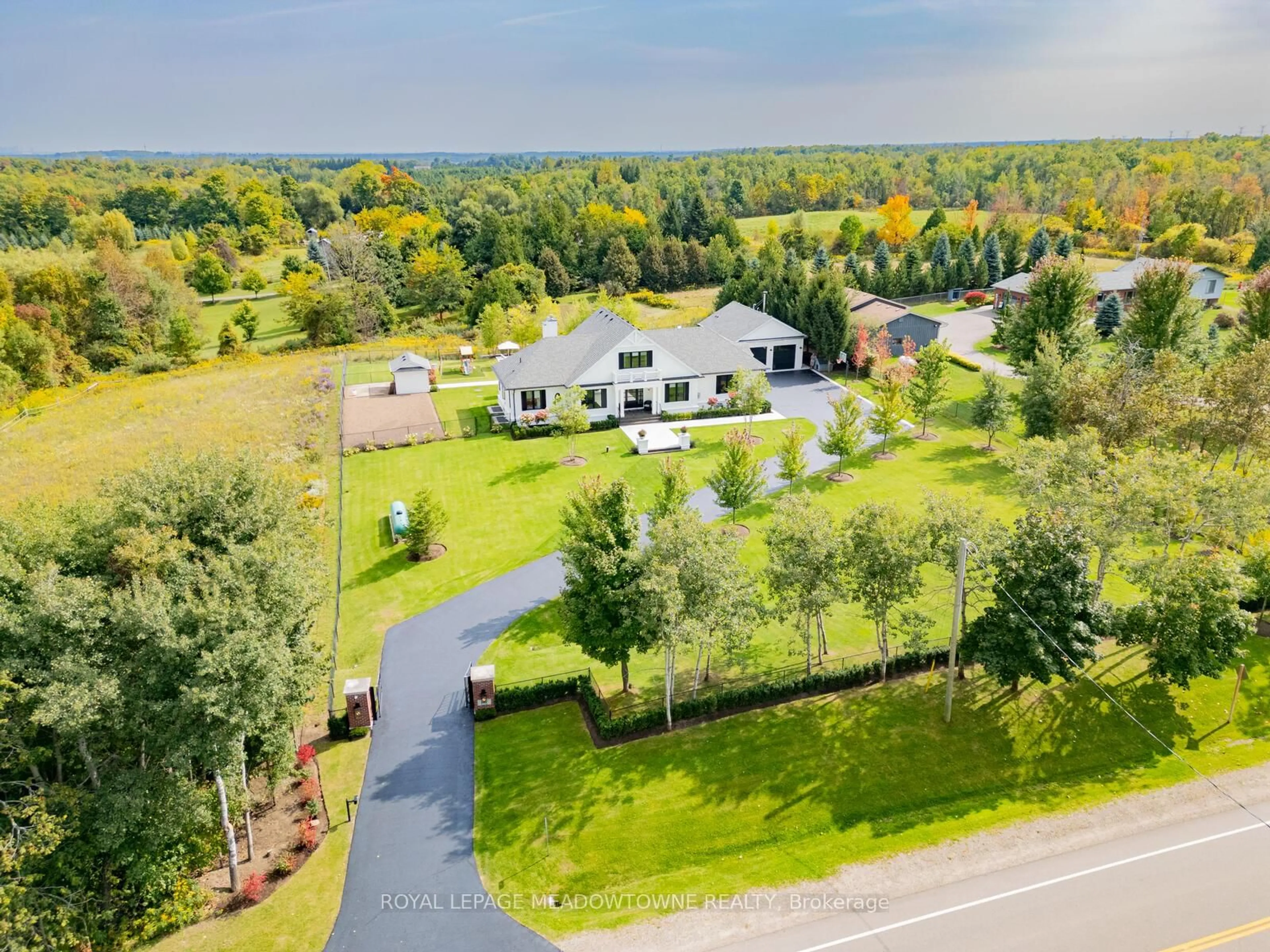 A pic from outside/outdoor area/front of a property/back of a property/a pic from drone, water/lake/river/ocean view for 9275 Wellington Rd 50 N/A, Erin Ontario L7J 2L8