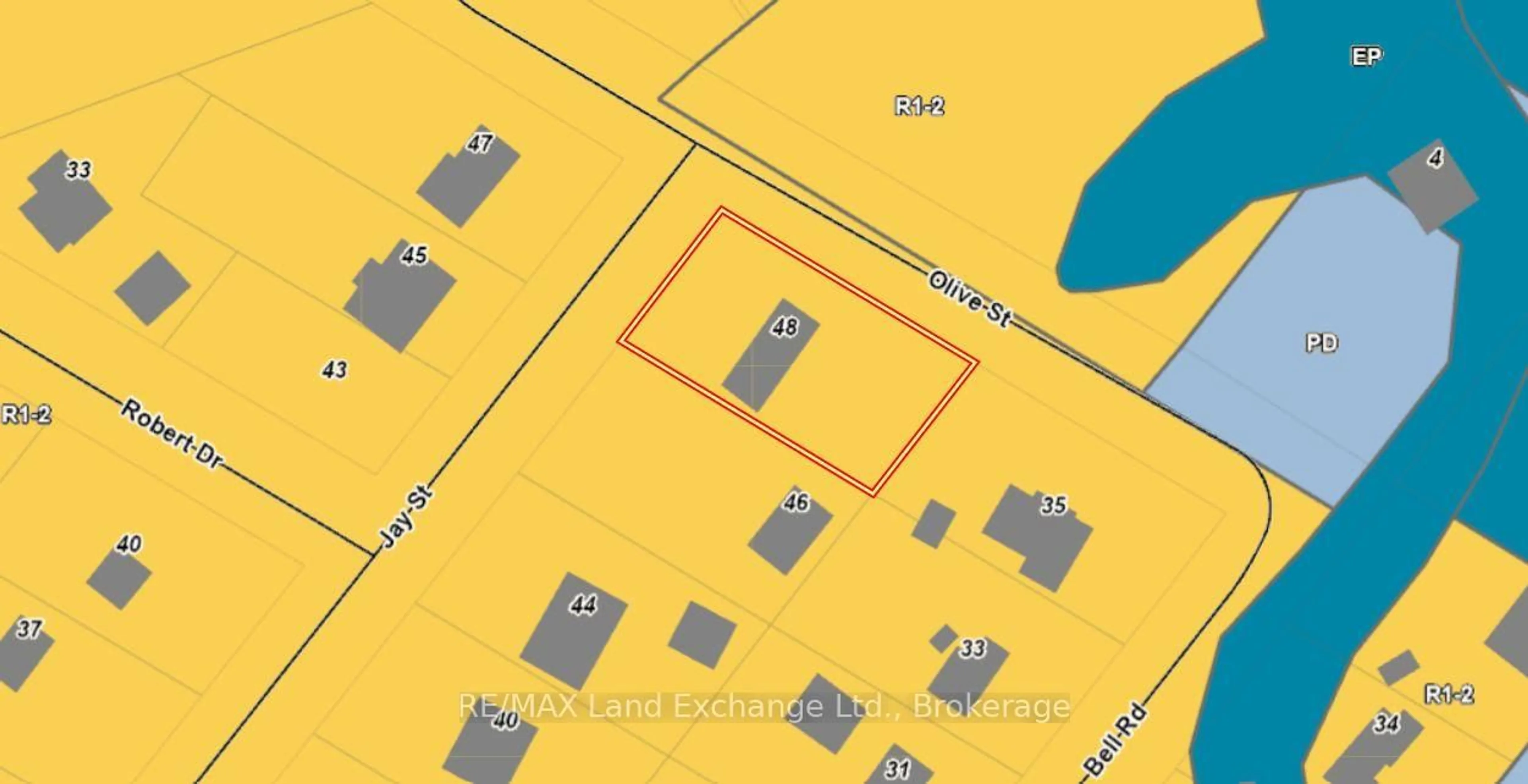 Picture of a map for 48 Jay St, Saugeen Shores Ontario N0H 2C5