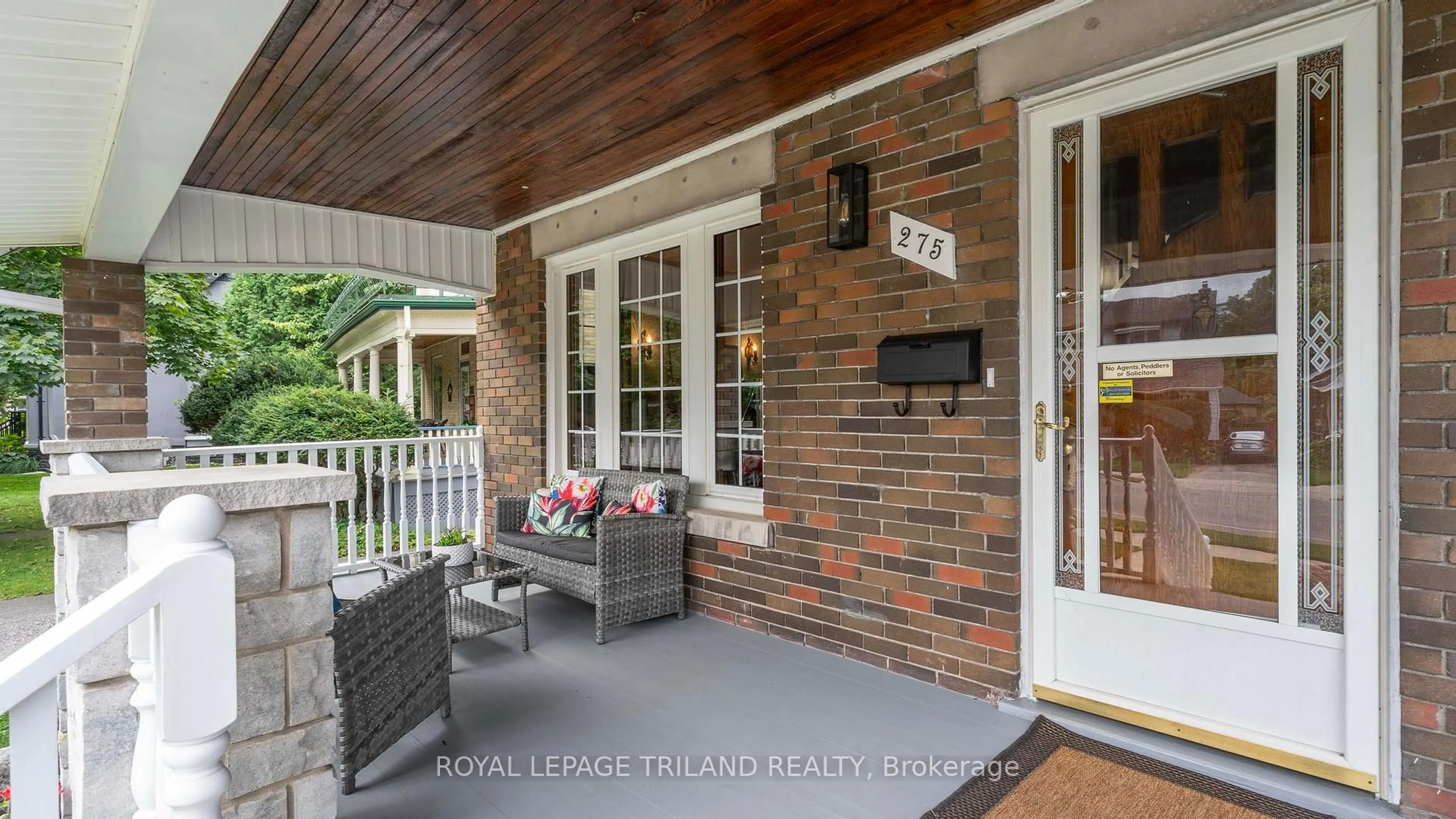 Patio, street for 275 RIDOUT St, London South Ontario N6C 3Y7