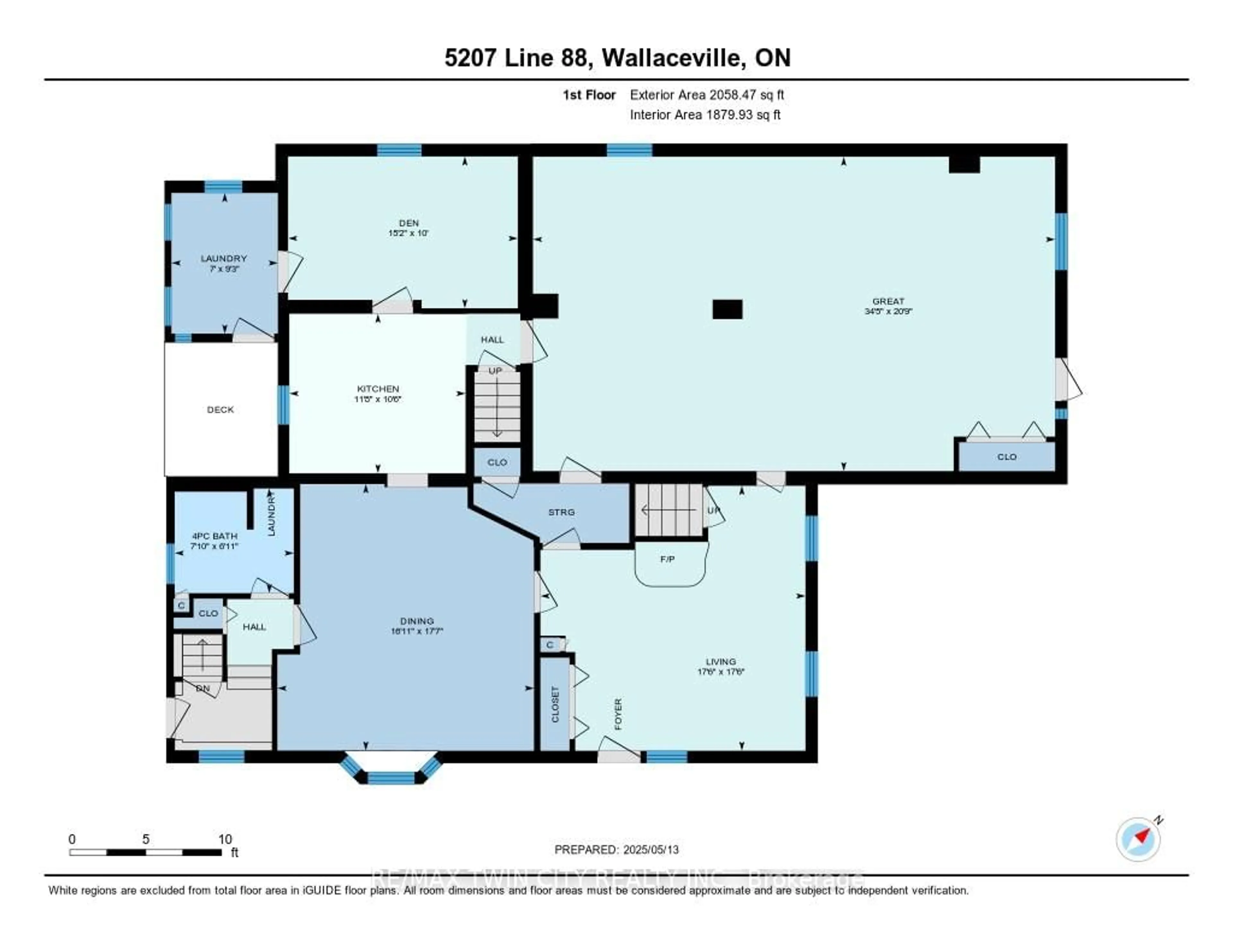 Floor plan for 5207 88 Line, North Perth Ontario N0G 1Y0