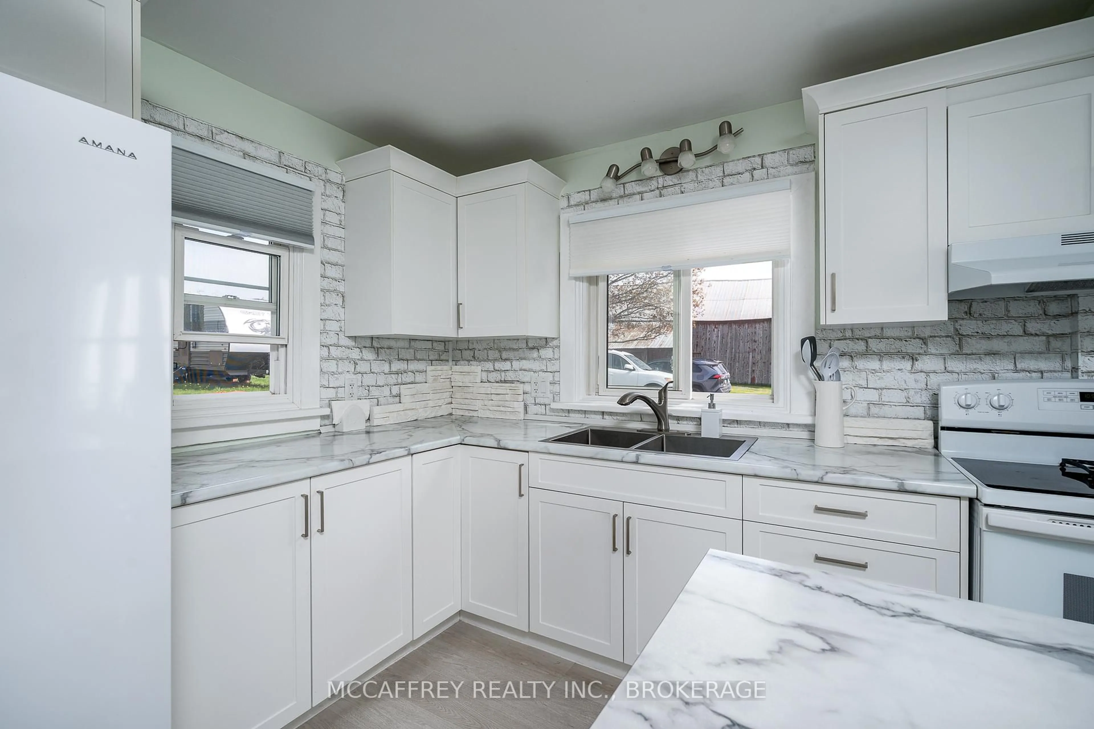 Contemporary kitchen, ceramic/tile floor for 4669 Bath Rd, Bath Ontario K0H 1G0