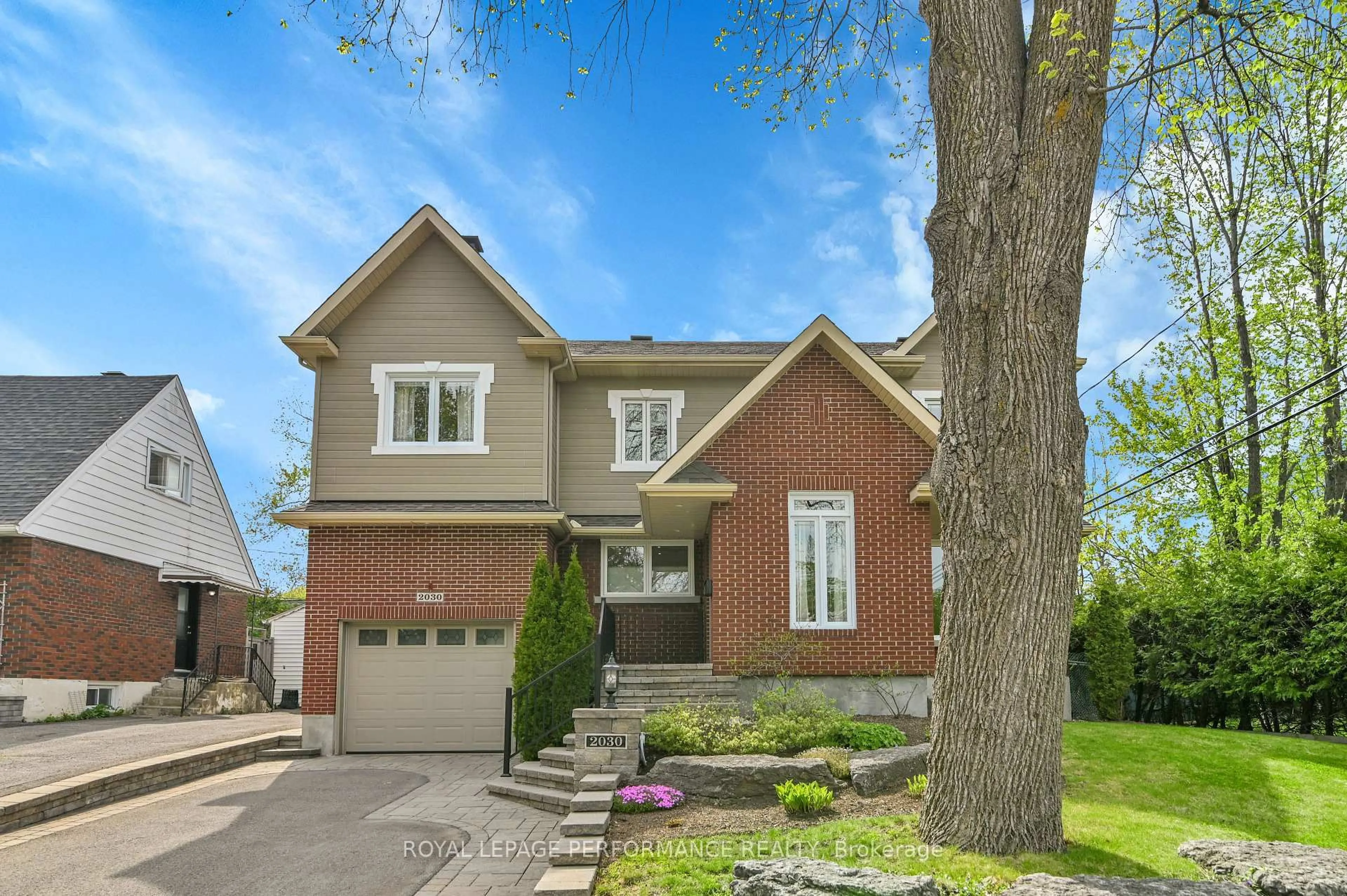 Home with brick exterior material, street for 2030 Vincent St, Ottawa Ontario K1G 2M9
