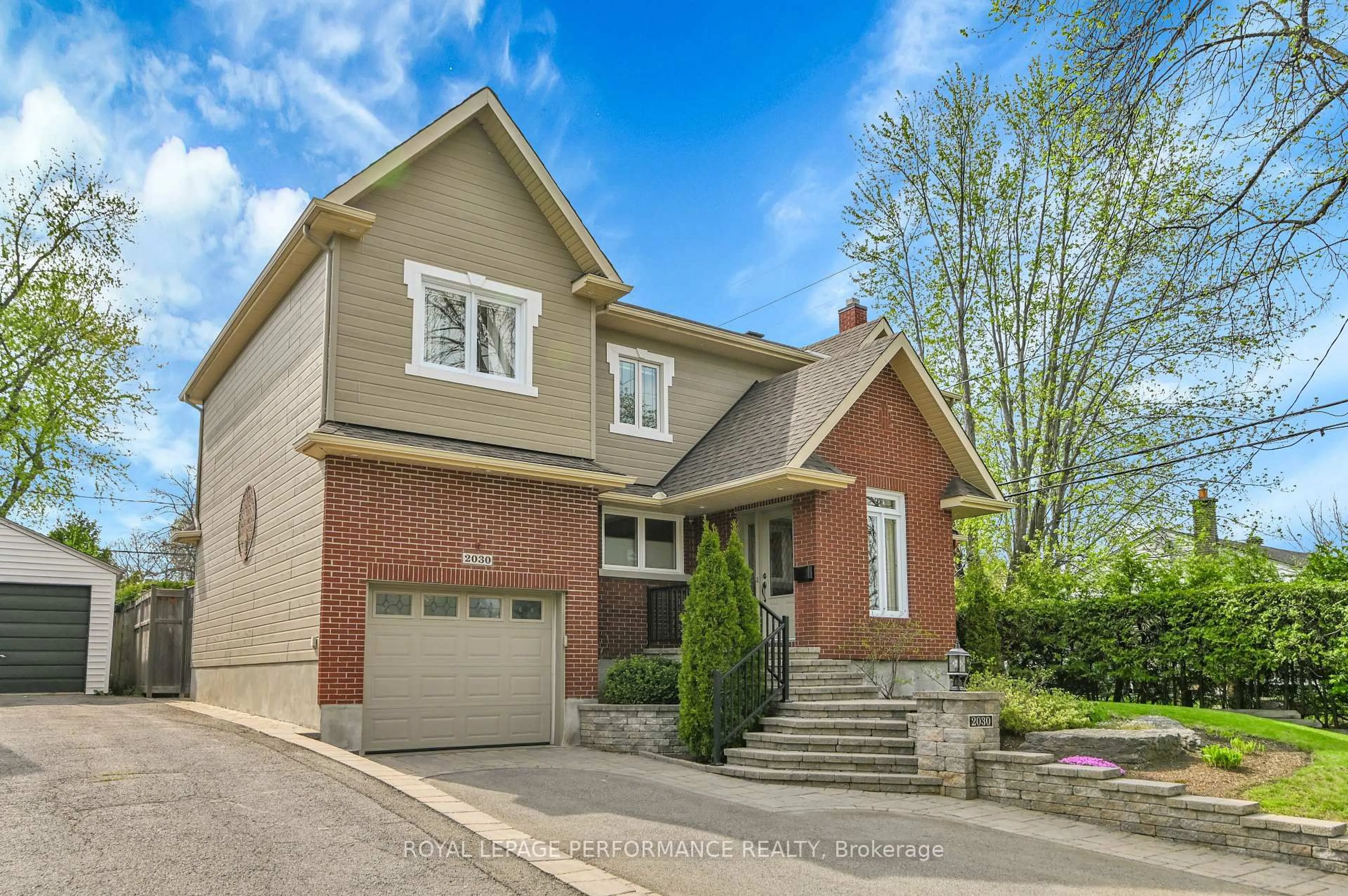 Home with brick exterior material, street for 2030 Vincent St, Ottawa Ontario K1G 2M9