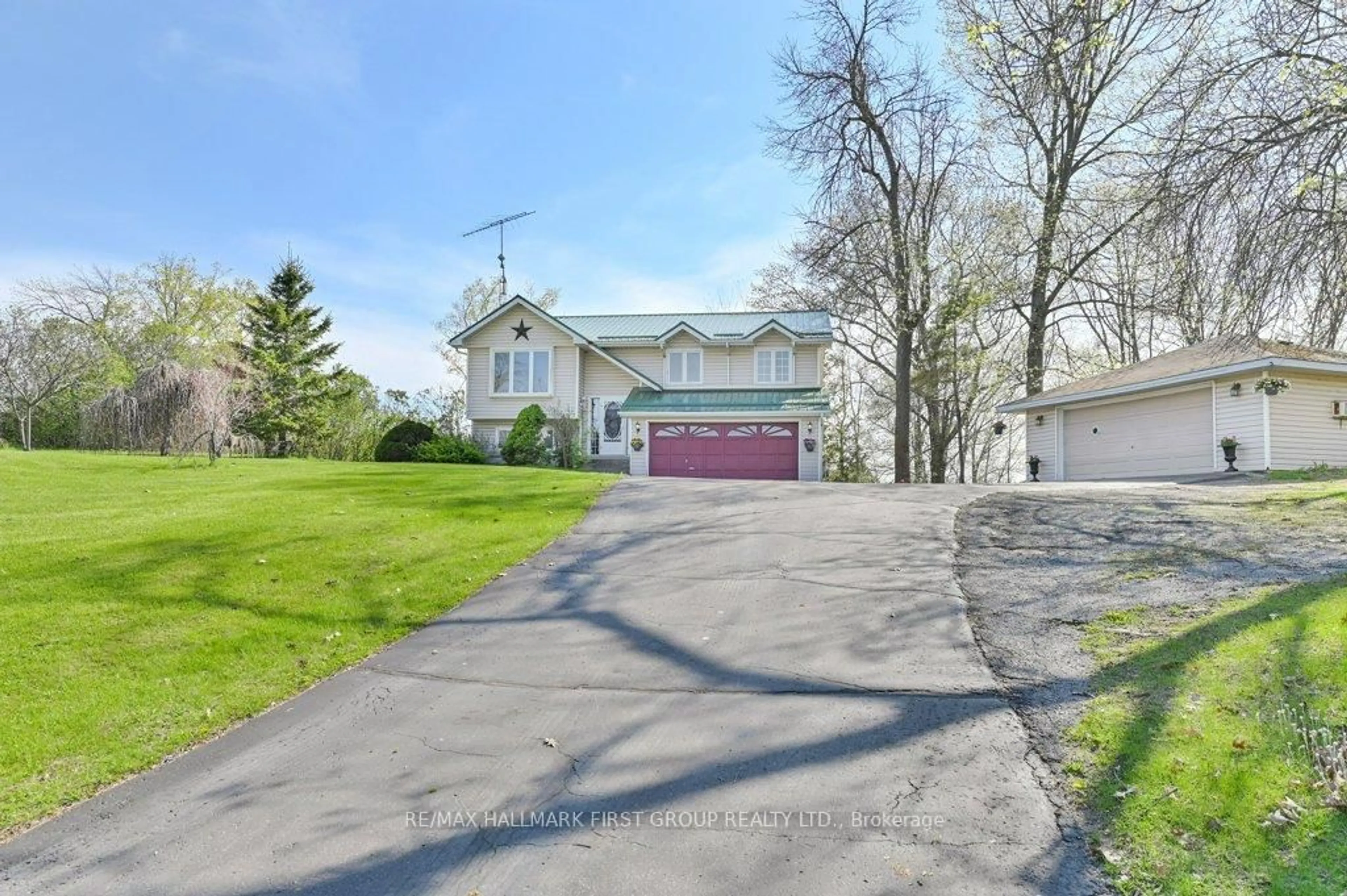 A pic from outside/outdoor area/front of a property/back of a property/a pic from drone, street for 13239 Highway 62 N/A, Madoc Ontario K0K 2K0
