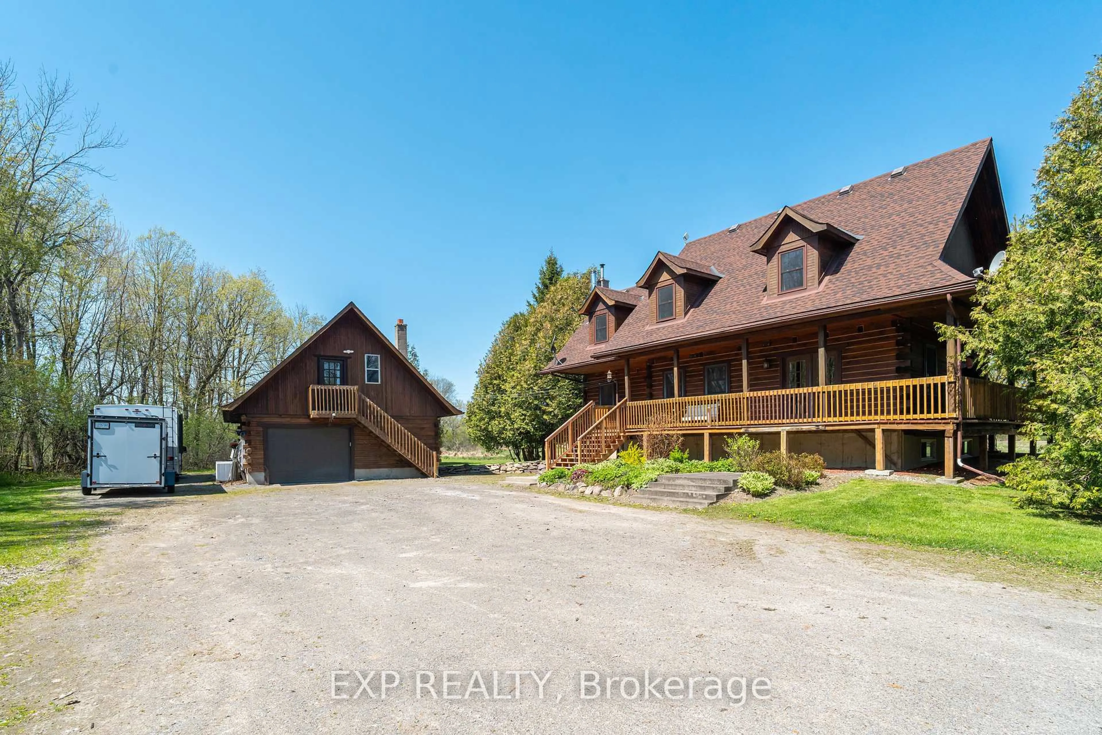 A pic from outside/outdoor area/front of a property/back of a property/a pic from drone, water/lake/river/ocean view for 9407 BRANCH Rd, Augusta Ontario K0G 1R0