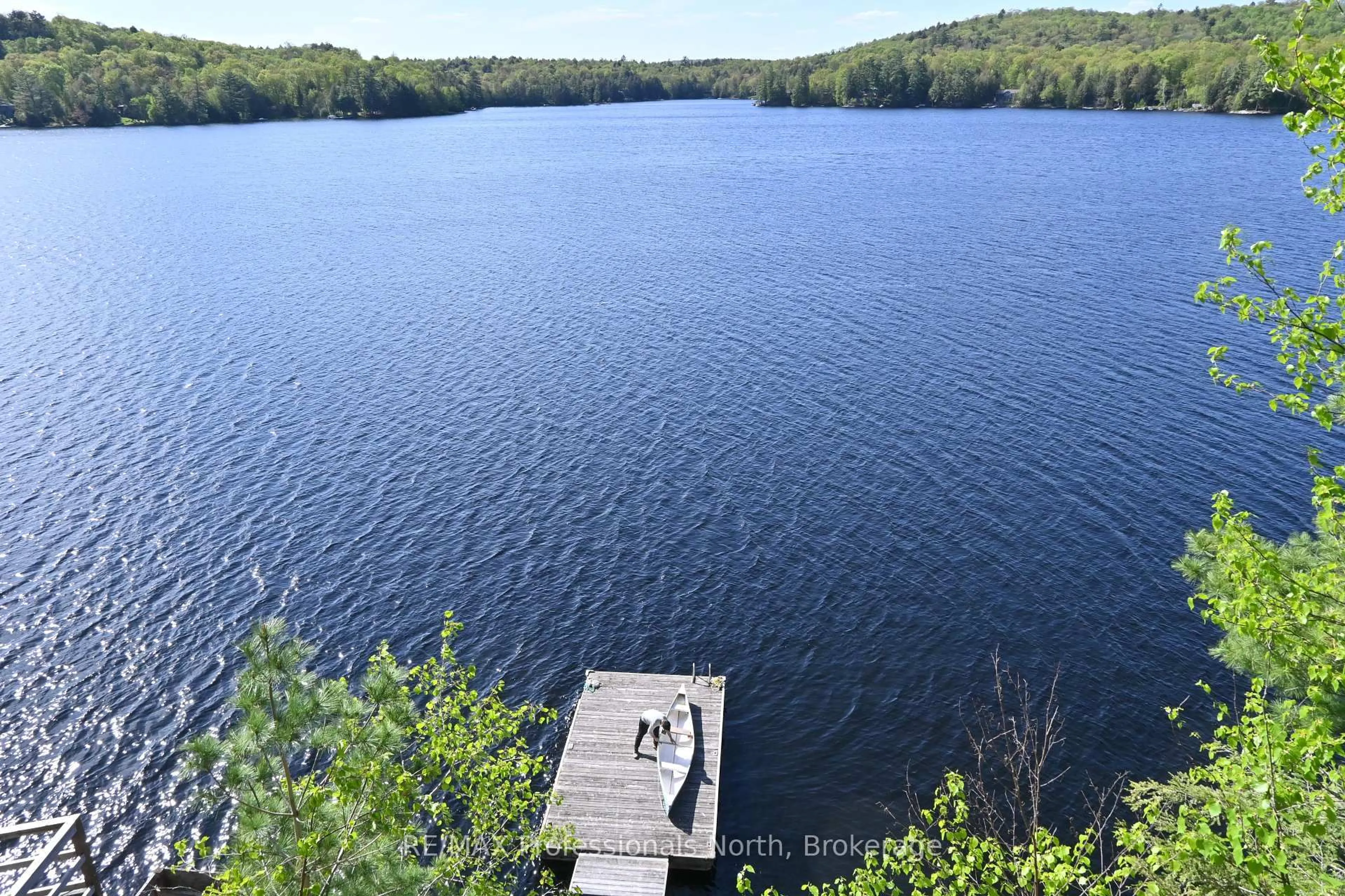 A pic from outside/outdoor area/front of a property/back of a property/a pic from drone, water/lake/river/ocean view for 1307 Watts Rd, Dysart et al Ontario K0M 1S0