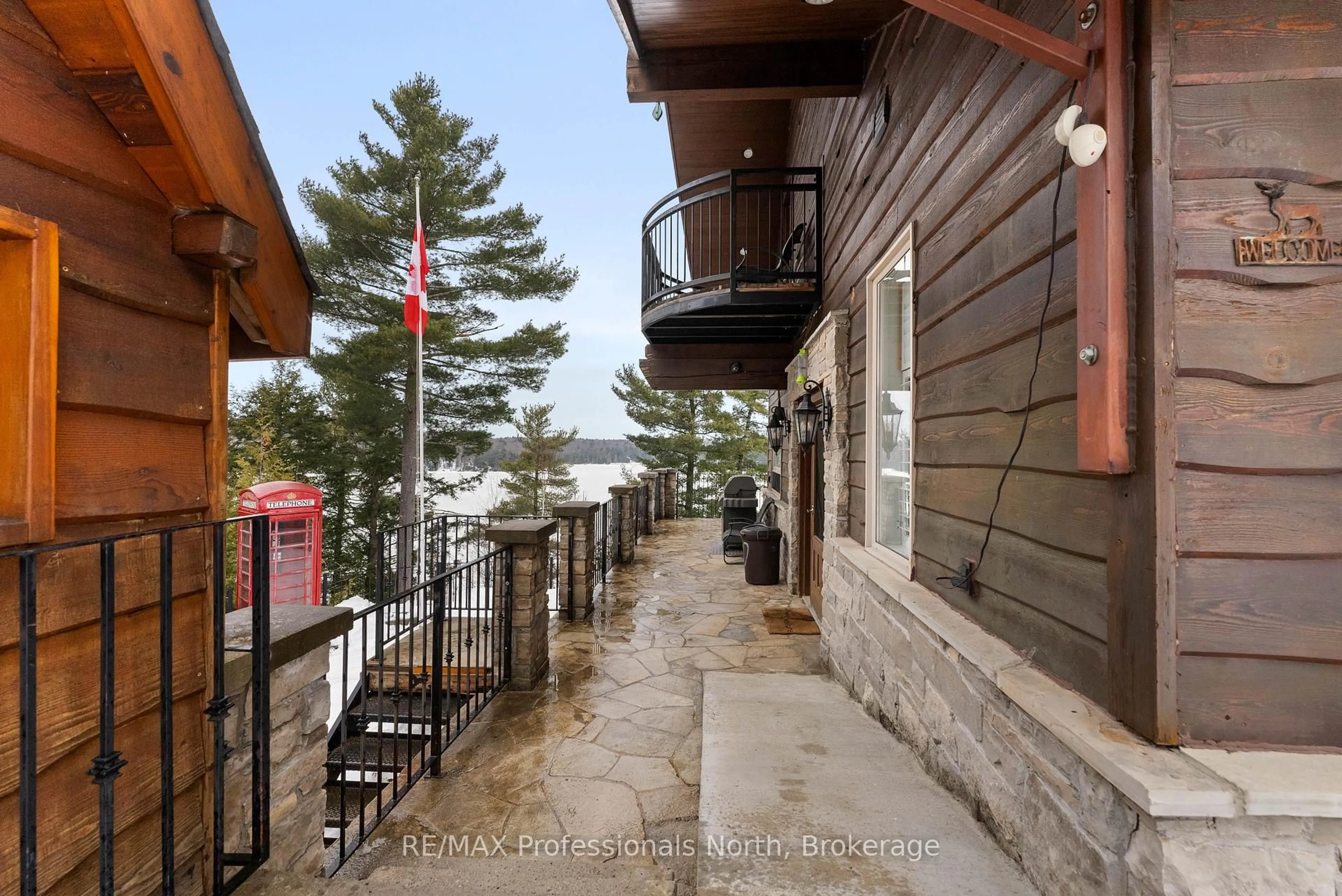 Patio, water/lake/river/ocean view for 1307 Watts Rd, Dysart et al Ontario K0M 1S0