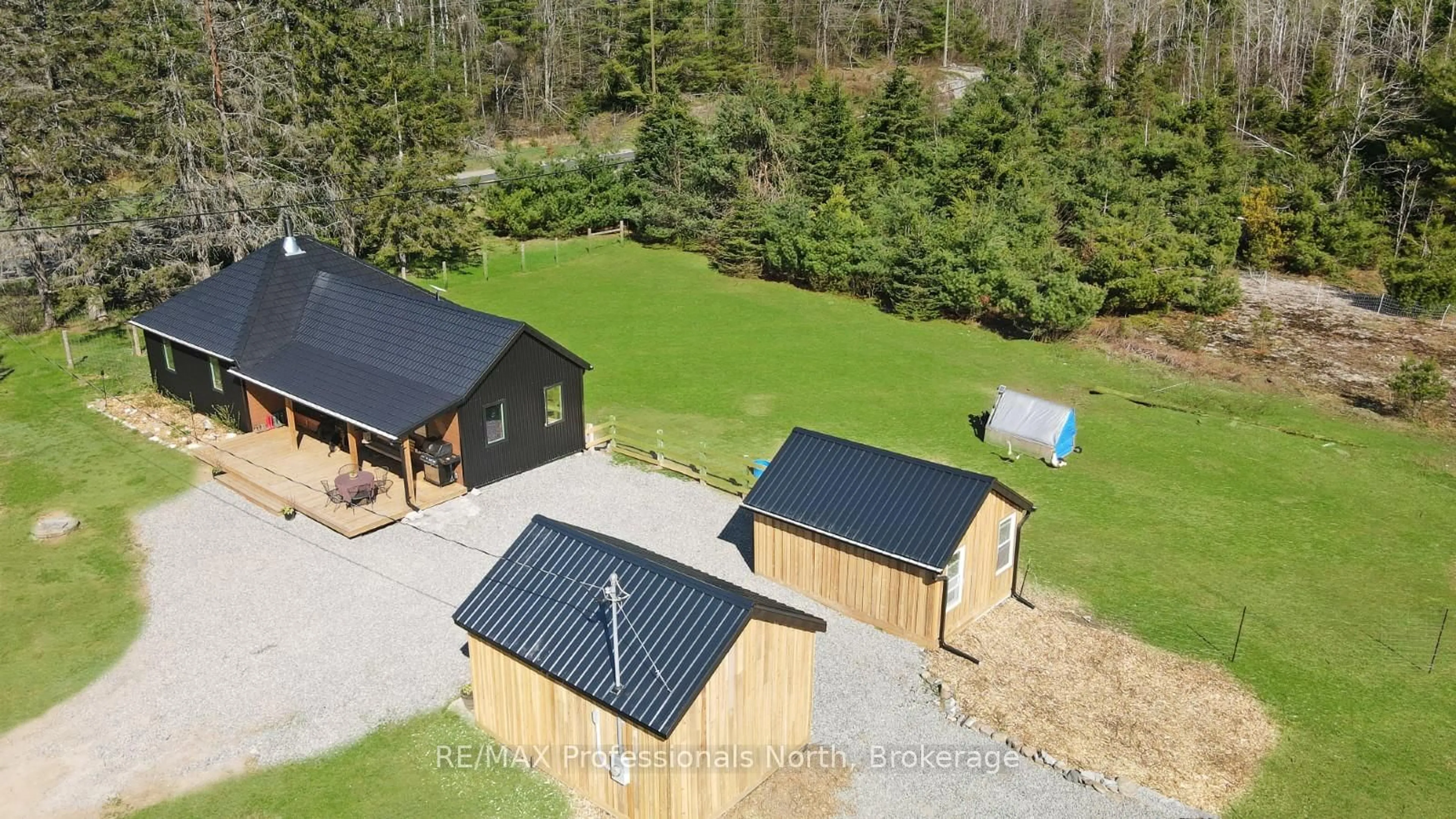A pic from outside/outdoor area/front of a property/back of a property/a pic from drone, building for 4770 County Road 121 N/A, Minden Hills Ontario K0M 2A1