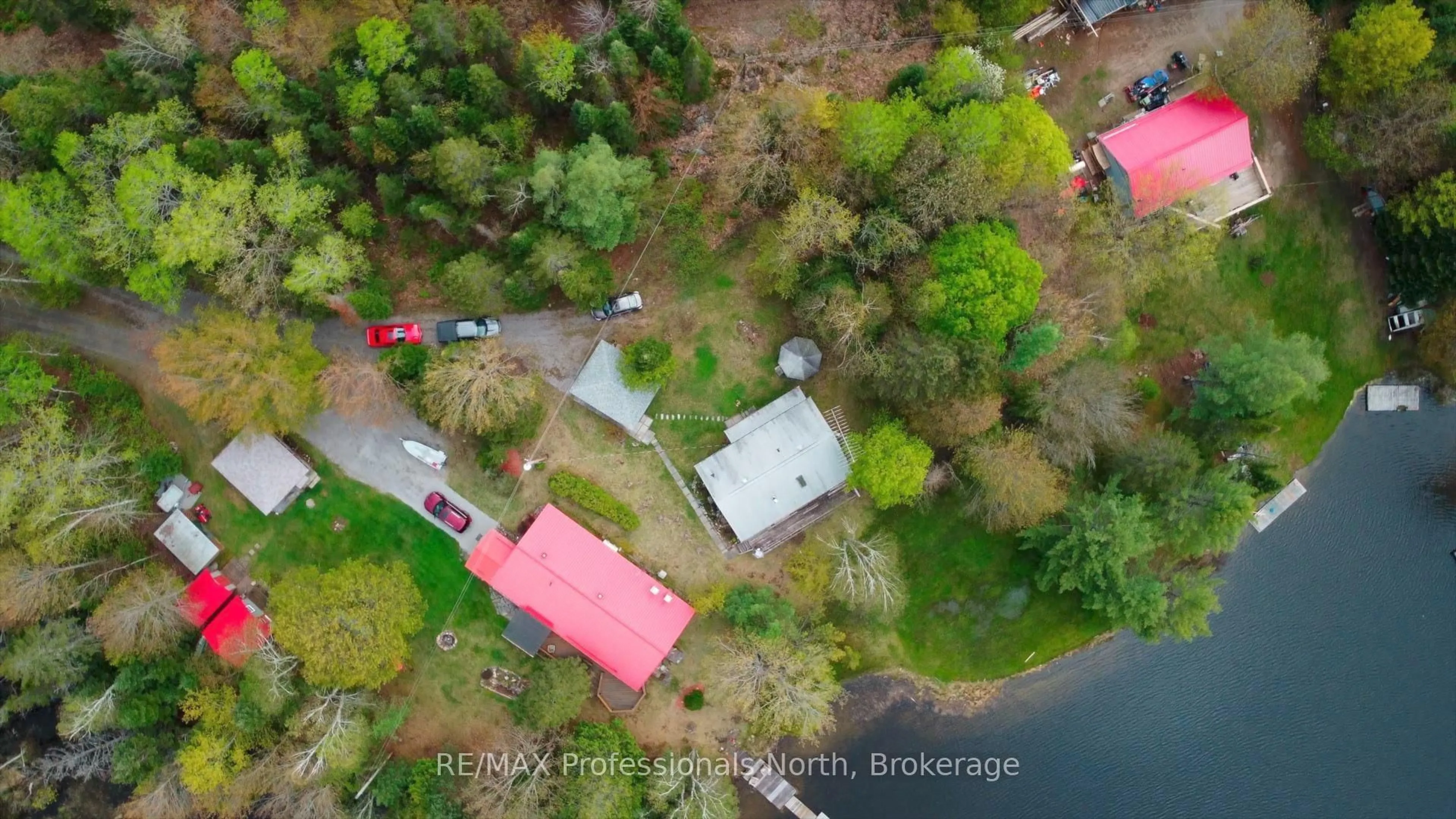 A pic from outside/outdoor area/front of a property/back of a property/a pic from drone, unknown for 1070 Glamorgan Rd, Highlands East Ontario K0M 1K0