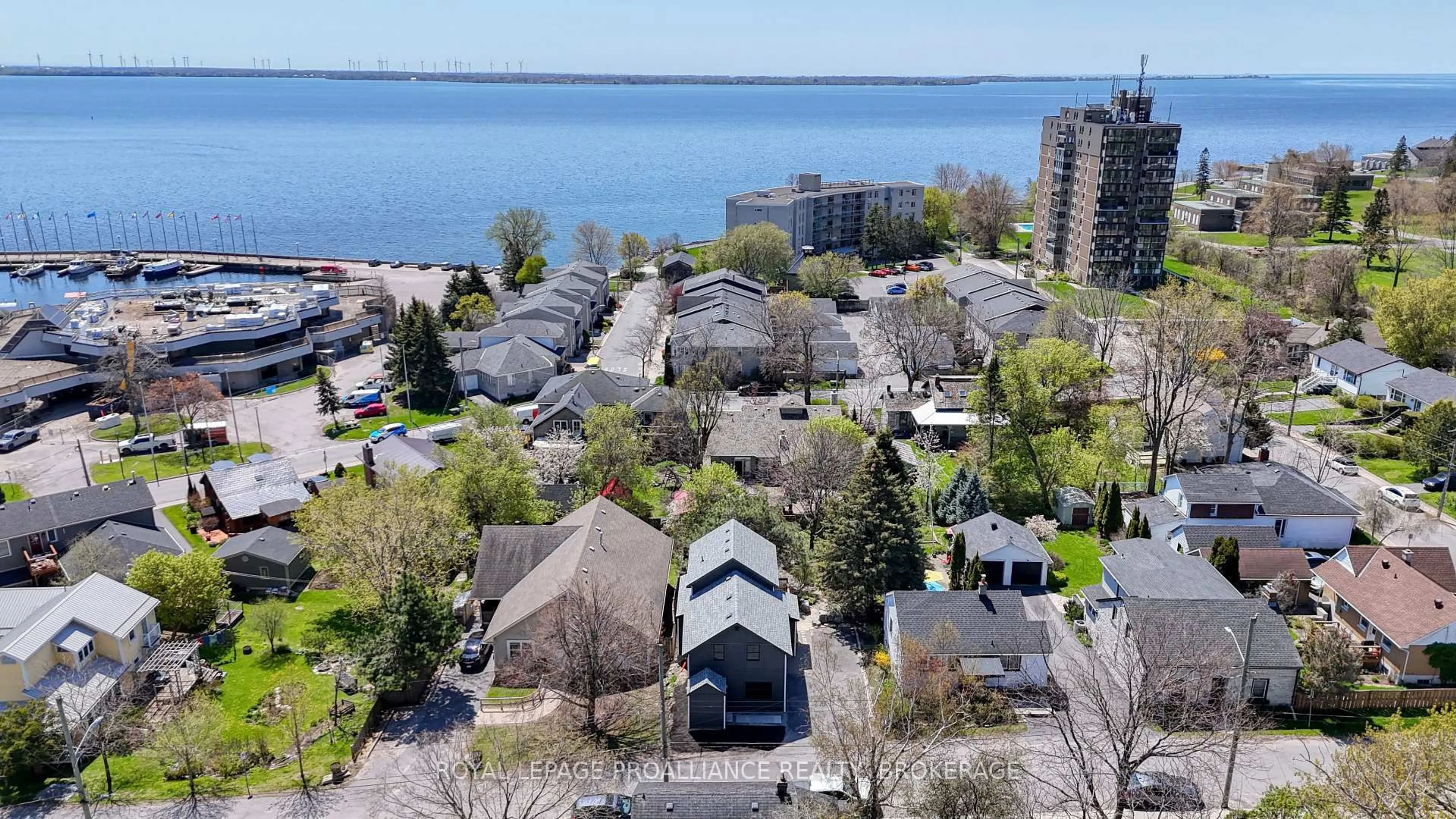 A pic from outside/outdoor area/front of a property/back of a property/a pic from drone, water/lake/river/ocean view for 26 Richard St, Kingston Ontario K7M 2J2