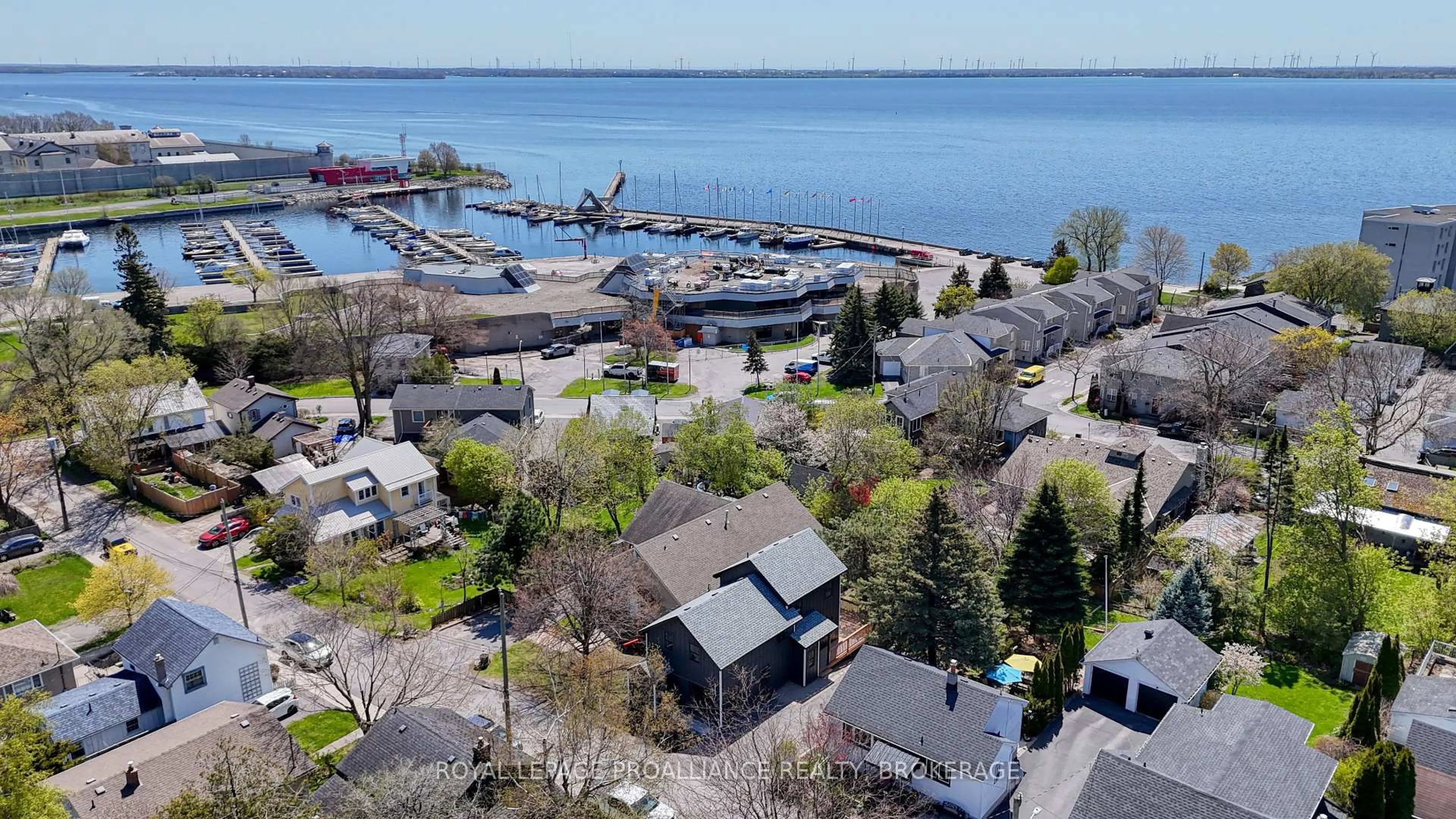 A pic from outside/outdoor area/front of a property/back of a property/a pic from drone, water/lake/river/ocean view for 26 Richard St, Kingston Ontario K7M 2J2