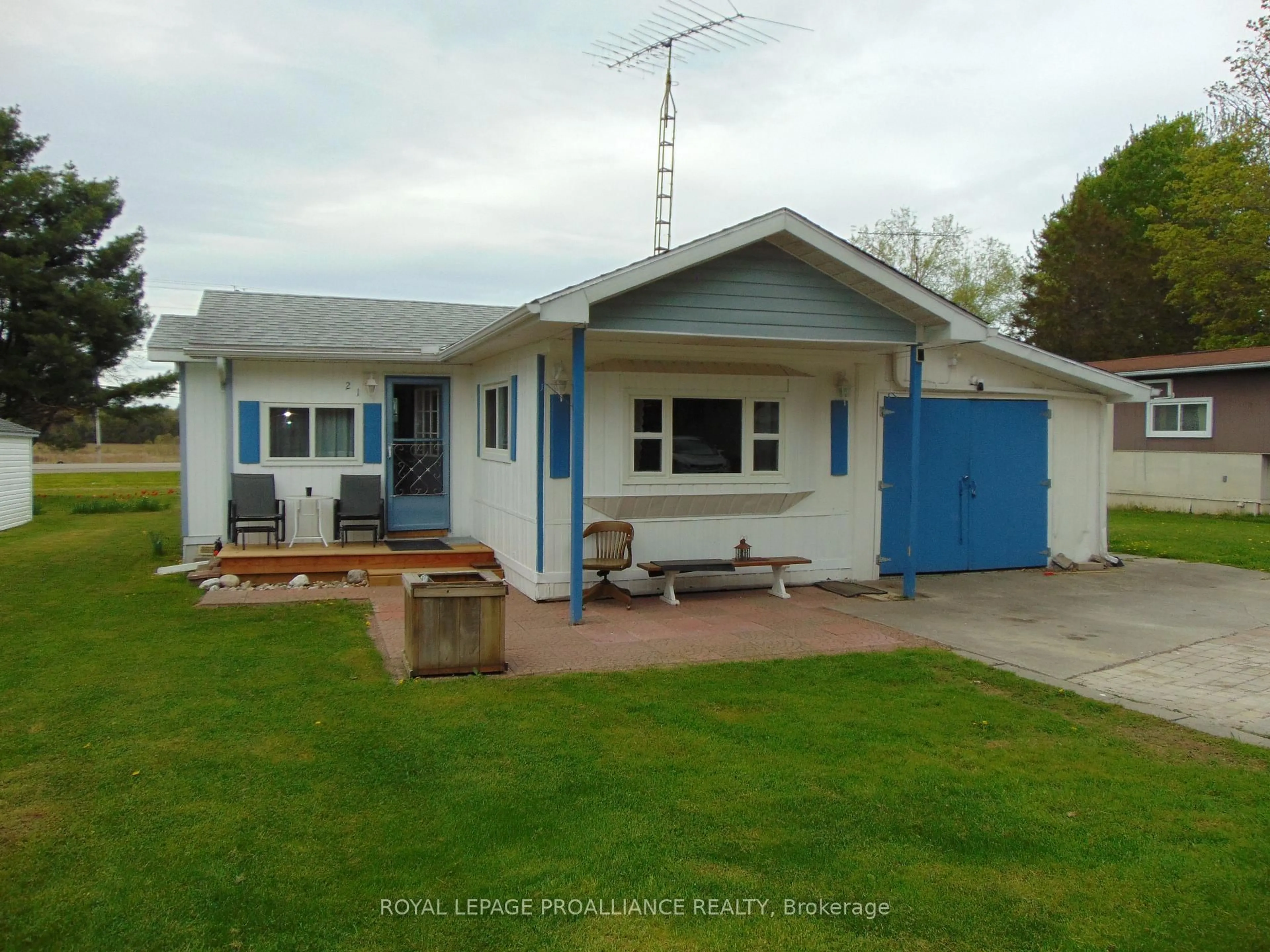 A pic from outside/outdoor area/front of a property/back of a property/a pic from drone, street for 1645 County Road 42 Rd #21, Rideau Lakes Ontario K0G 1E0
