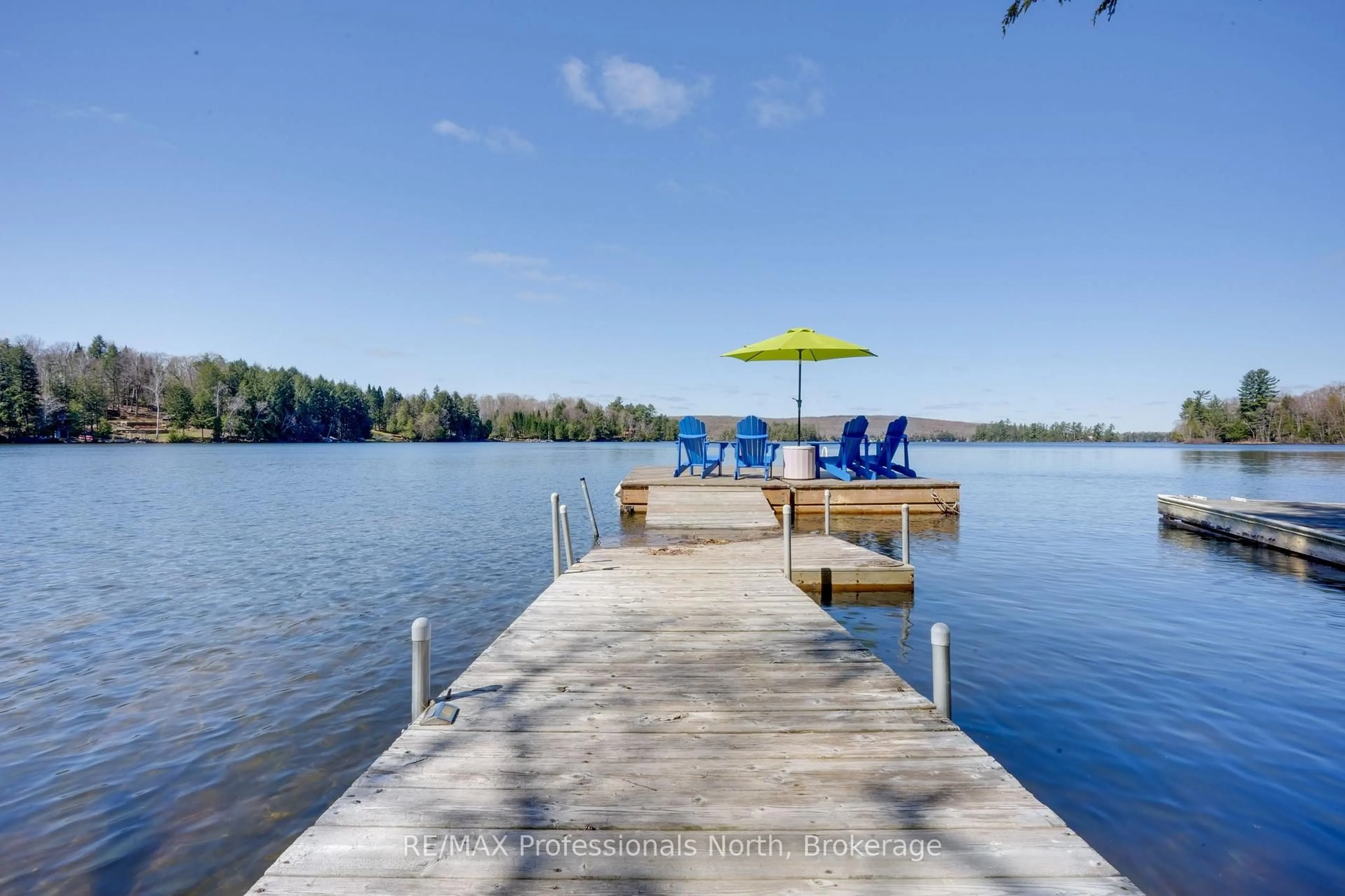 Patio, water/lake/river/ocean view for 636 Skyline Dr, Burk's Falls Ontario P0A 1J0