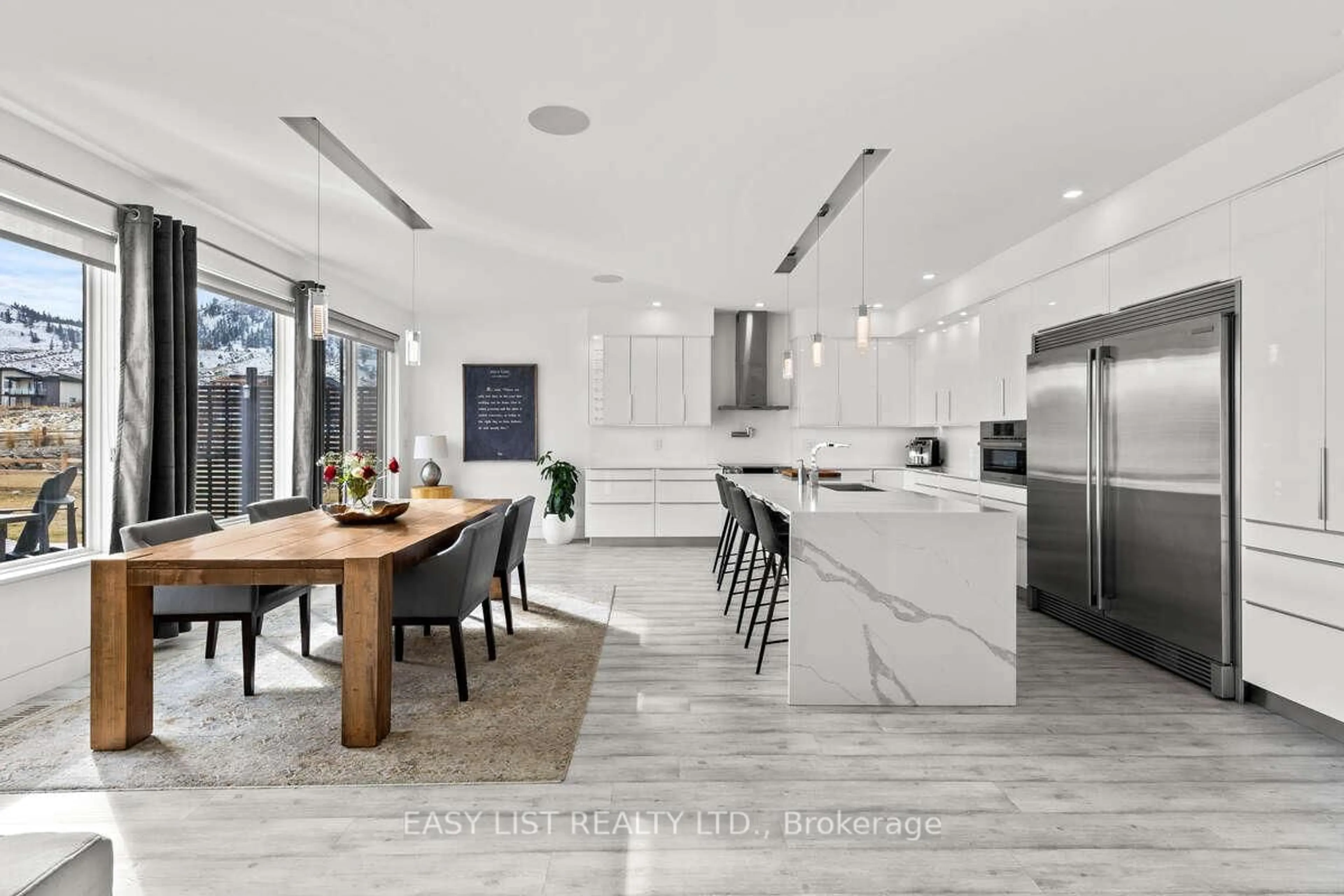 Contemporary kitchen, ceramic/tile floor for 205 Rue Cheval Noir N/A, Out of Area British Columbia V1S 0B3