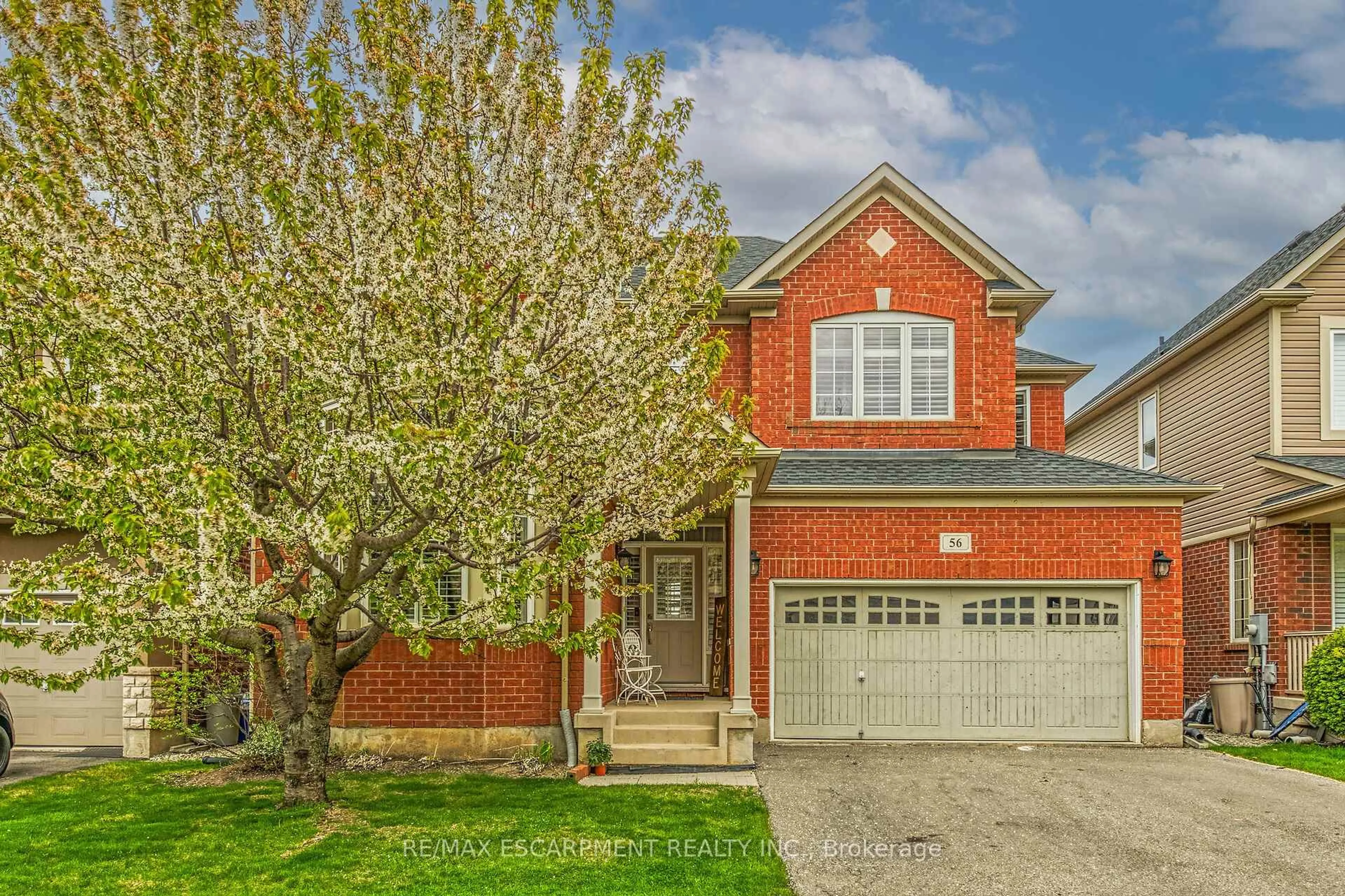 Home with brick exterior material, street for 56 Nanaimo Cres, Hamilton Ontario L8E 0C9