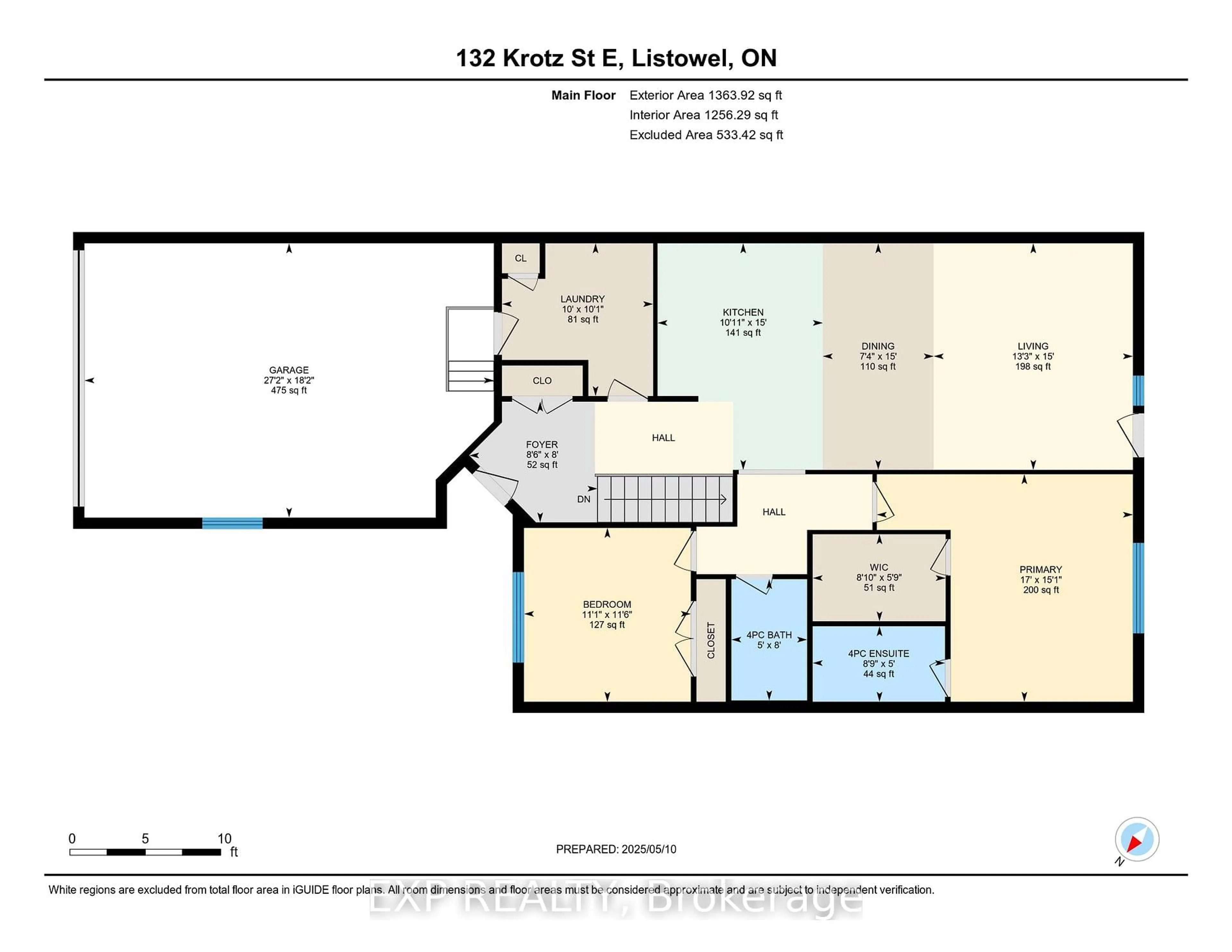 Floor plan for 132 KROTZ St, North Perth Ontario N4W 0E2