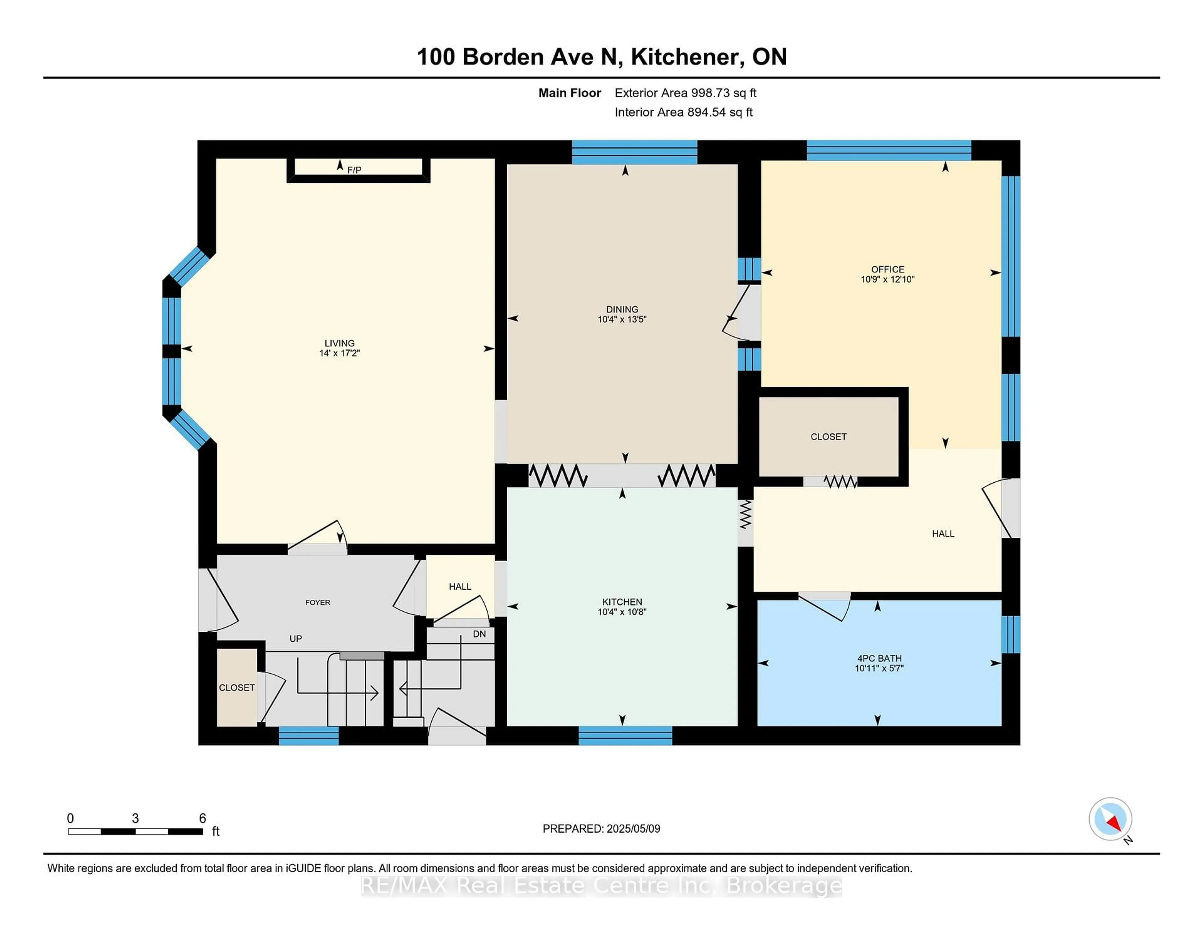 Floor plan for 100 Borden Ave, Kitchener Ontario N2H 3J4
