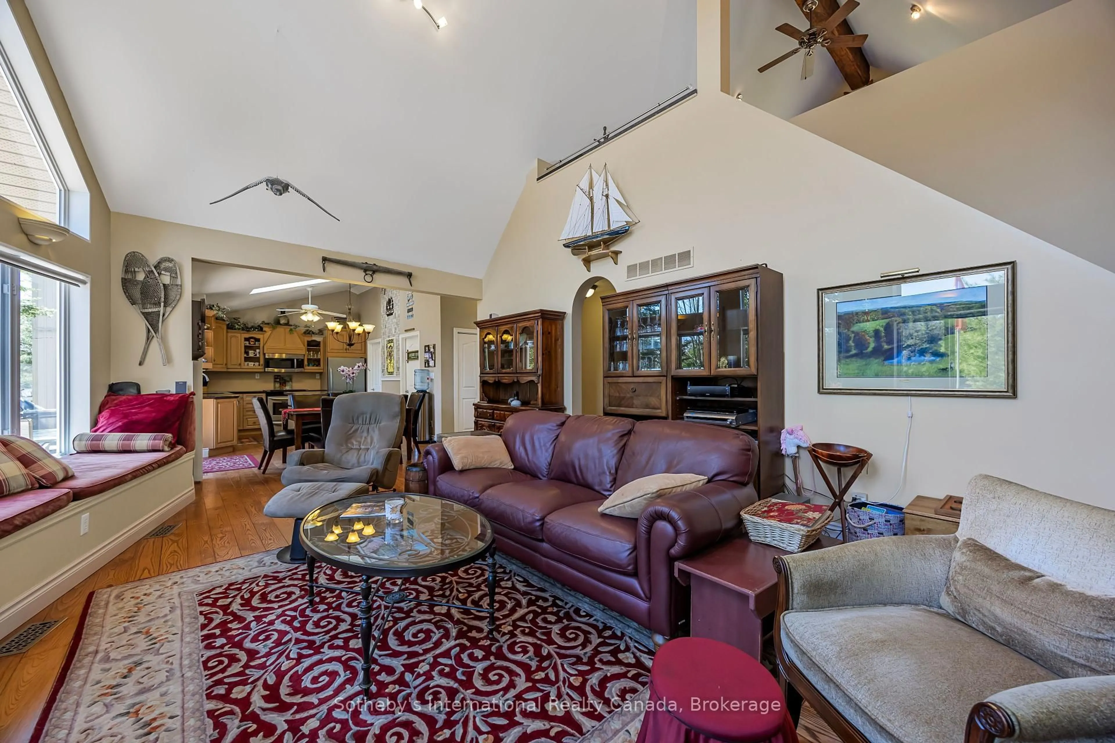 Living room with furniture, unknown for 9 Pauls Bay Rd, McDougall Ontario P2A 2W7