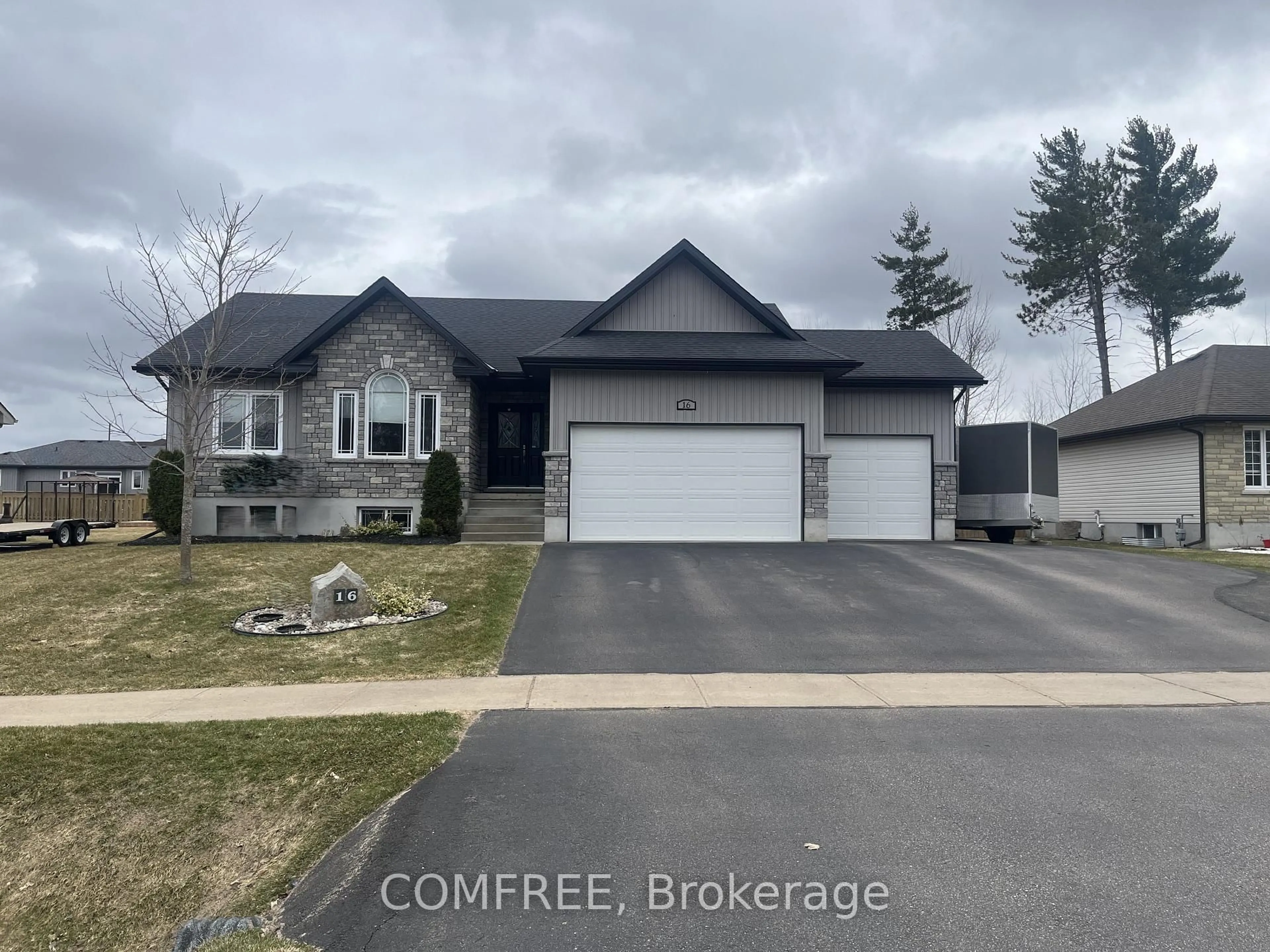 Home with brick exterior material, street for 16 Nick St, Petawawa Ontario K8H 0C2