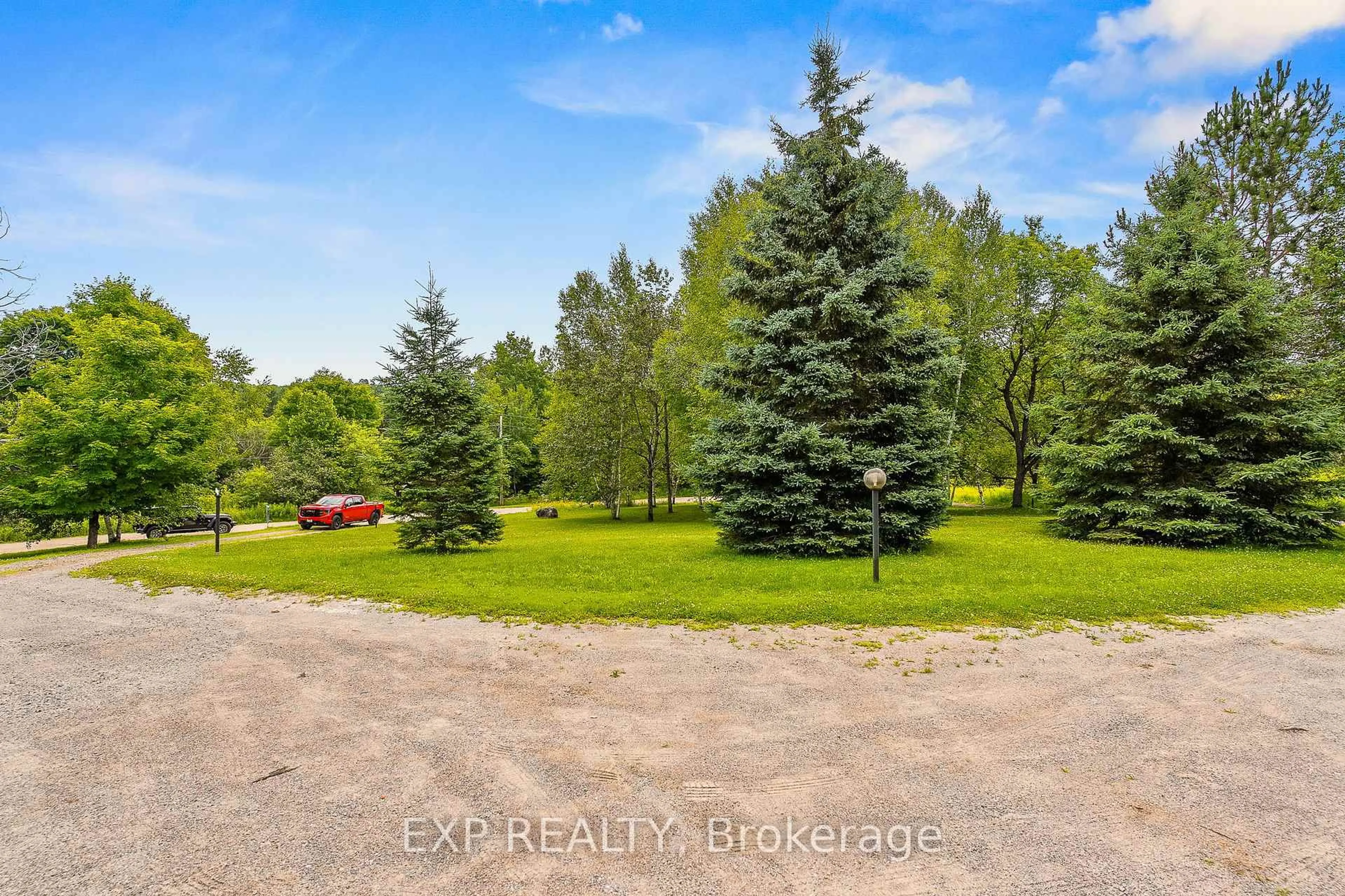 A pic from outside/outdoor area/front of a property/back of a property/a pic from drone, forest/trees view for 1037 Kernohan Farm Tr, Minden Hills Ontario K0M 2K0