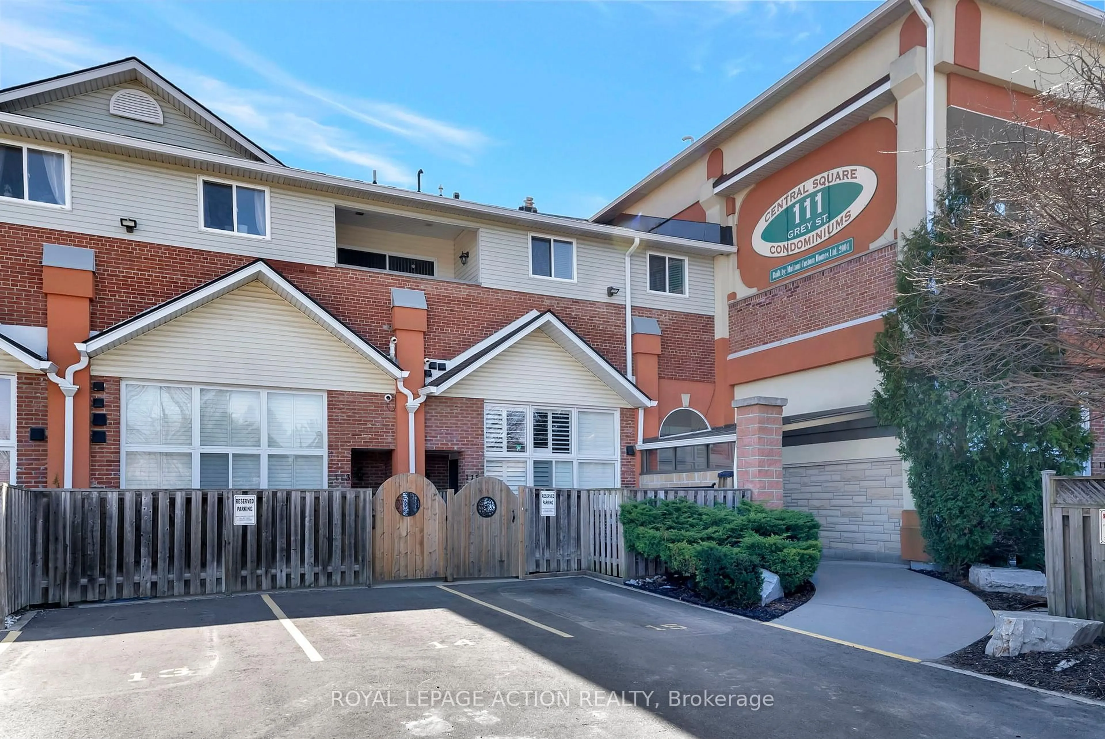 A pic from outside/outdoor area/front of a property/back of a property/a pic from drone, street for 111 Grey St #212, Brantford Ontario N3S 4V8