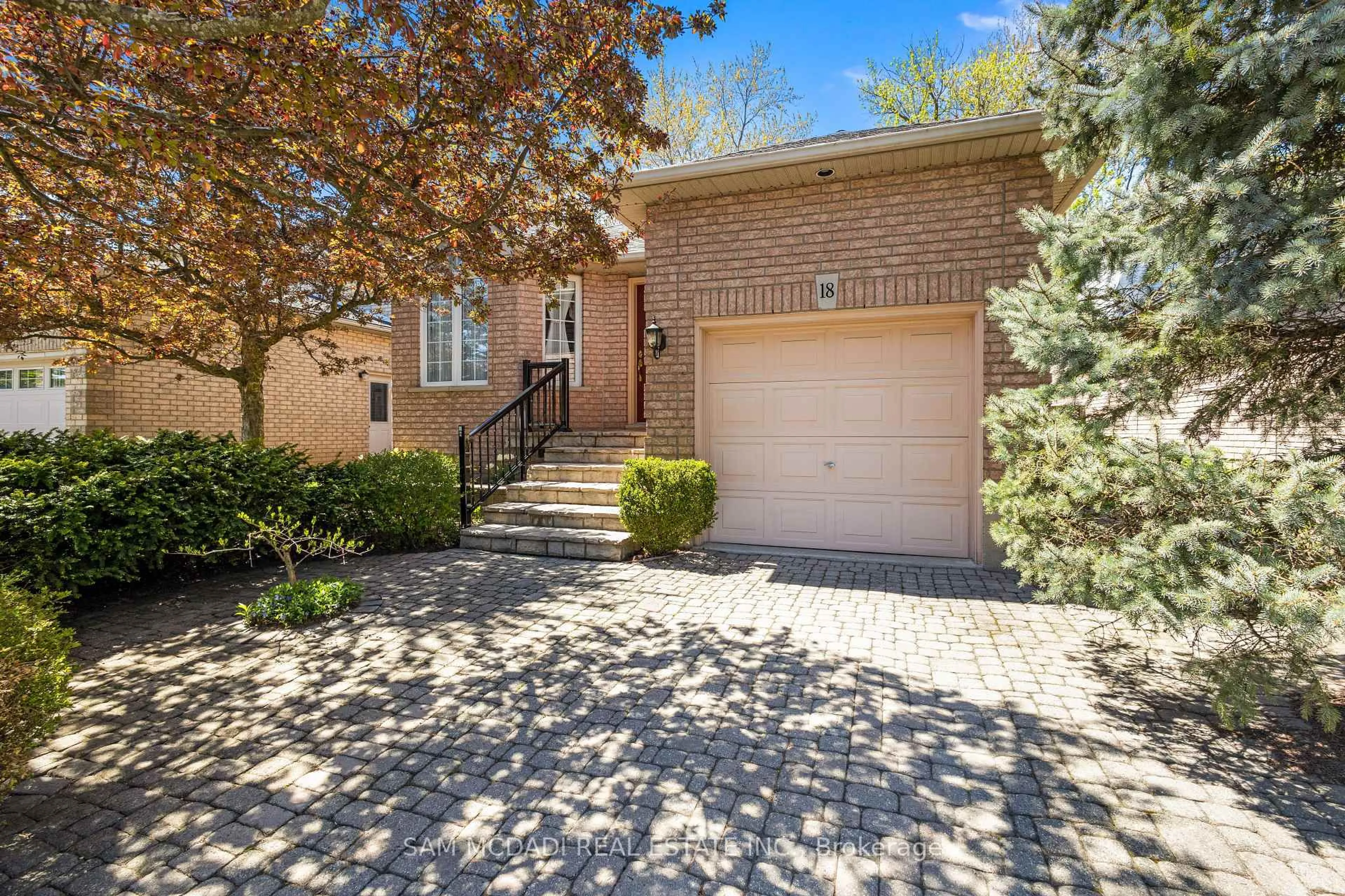 Home with brick exterior material, street for 18 Naples Blvd, Hamilton Ontario L9B 2J2