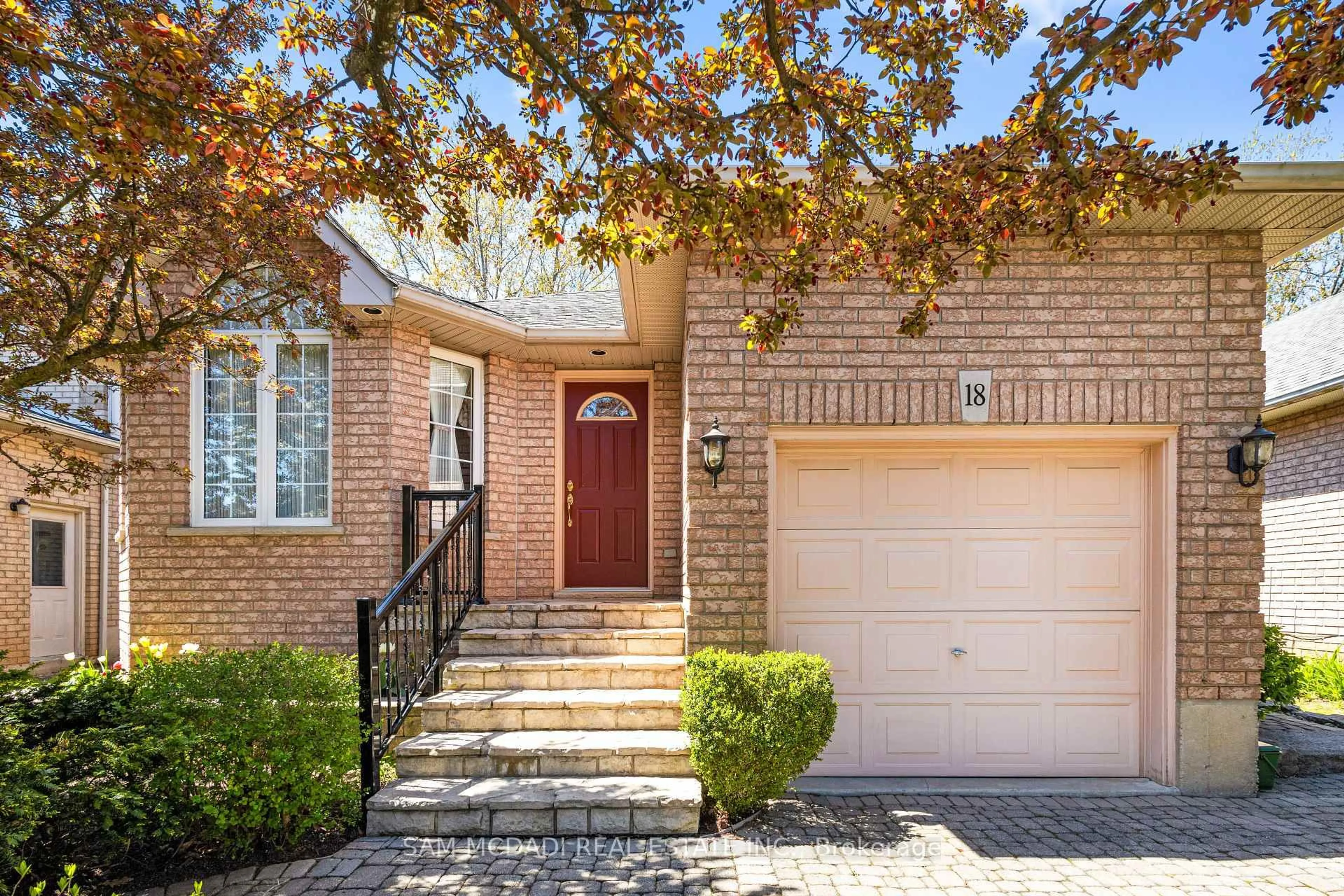 Home with brick exterior material, street for 18 Naples Blvd, Hamilton Ontario L9B 2J2