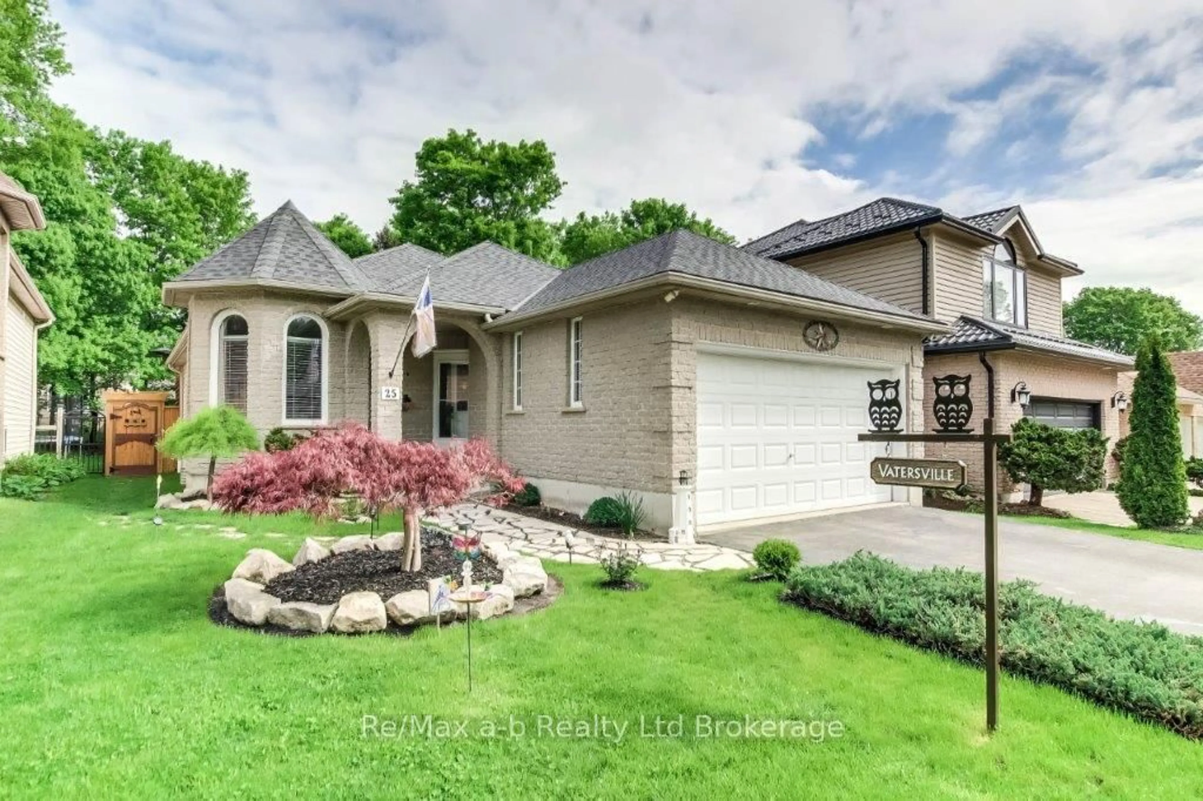 Home with brick exterior material, street for 25 Pembers Pass, Woodstock Ontario N4S 8Z5