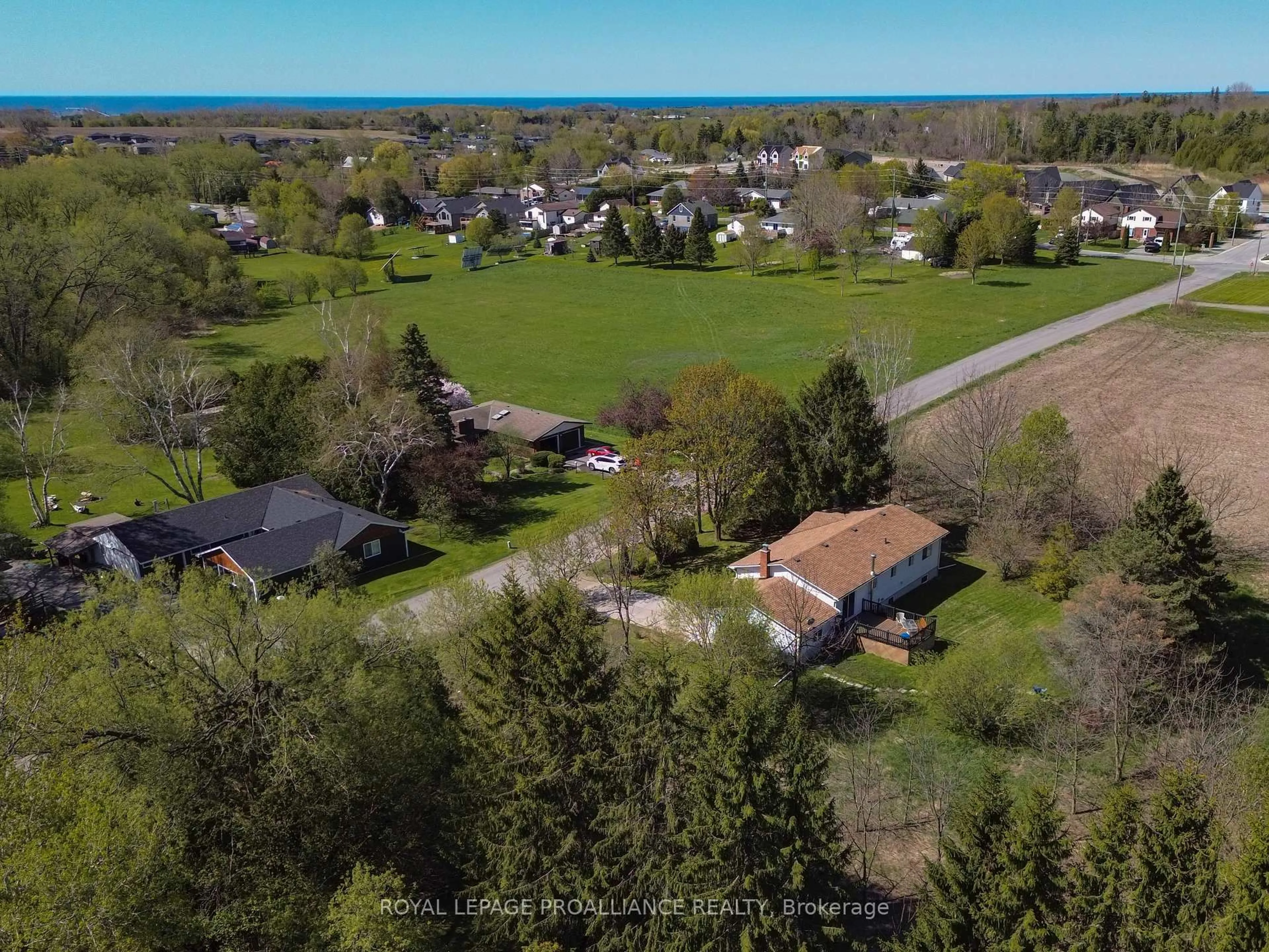 A pic from outside/outdoor area/front of a property/back of a property/a pic from drone, water/lake/river/ocean view for 23 Scott St, Cramahe Ontario K0K 1S0