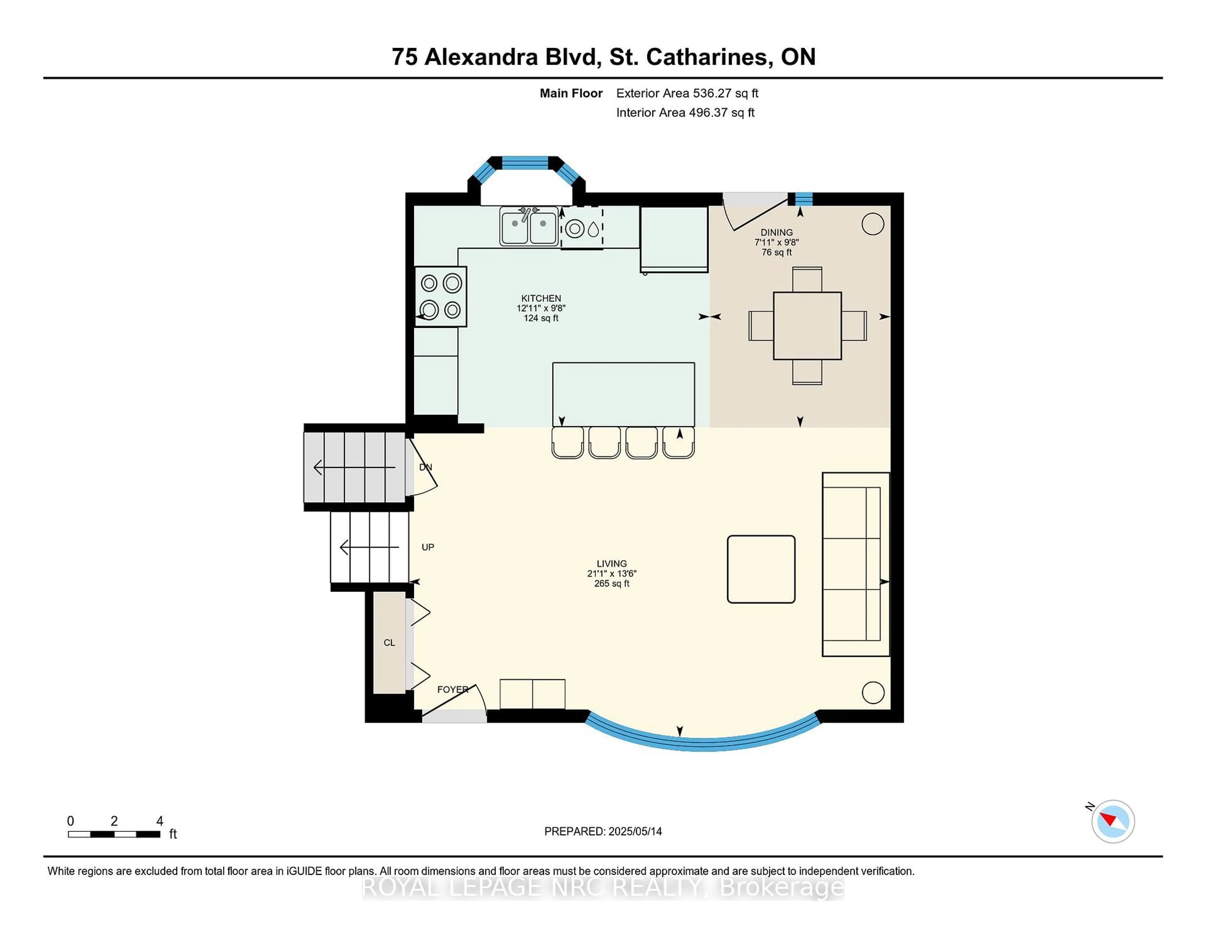 Floor plan for 75 Alexandra Blvd, St. Catharines Ontario L2P 1K2