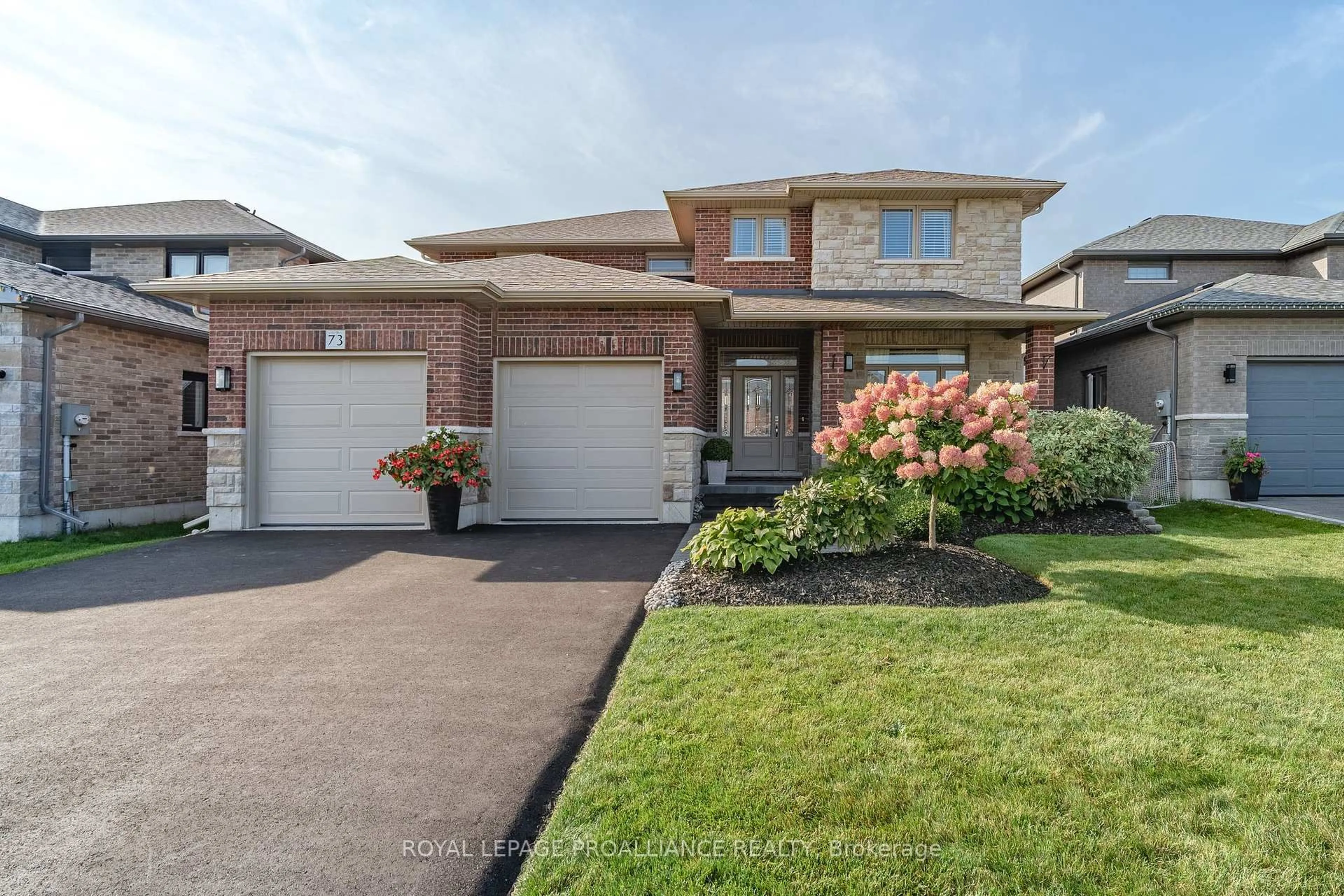 Home with brick exterior material, street for 73 Hummingbird Dr, Belleville Ontario K8N 0H2