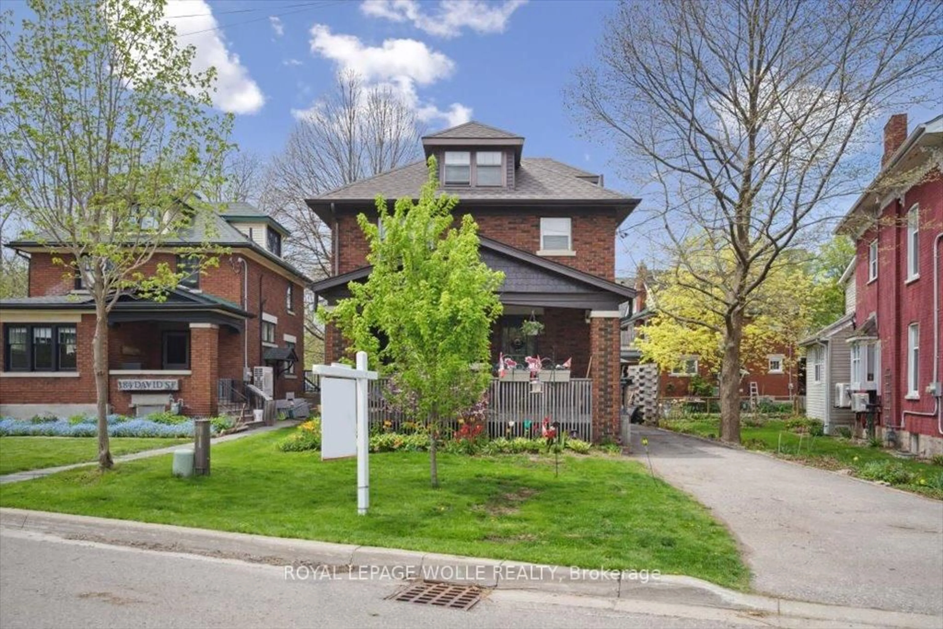 Home with brick exterior material, street for 180 David St, Kitchener Ontario N2G 1Y5