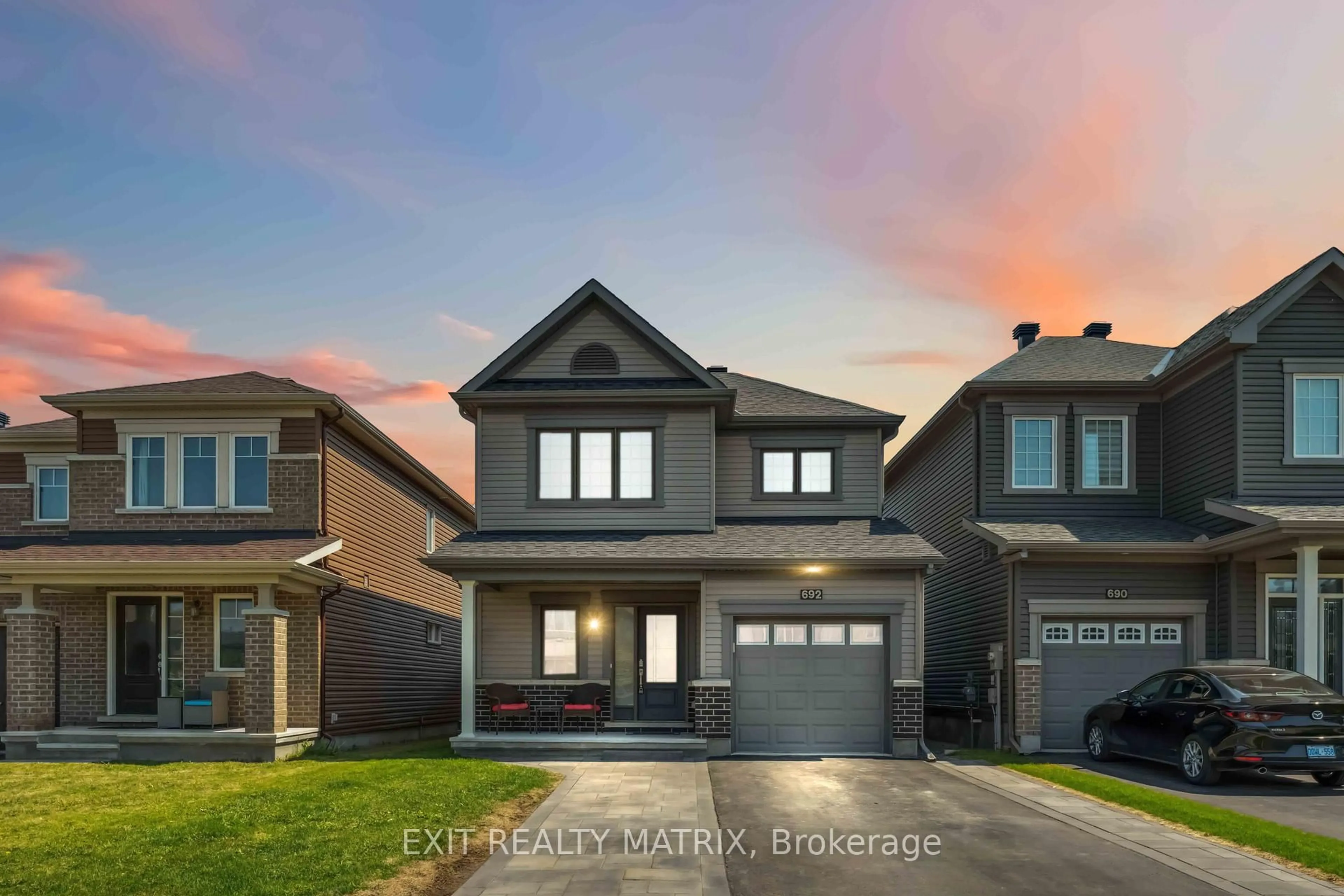 Home with brick exterior material, street for 692 Decoeur Dr, Orleans Ontario K4A 1H1