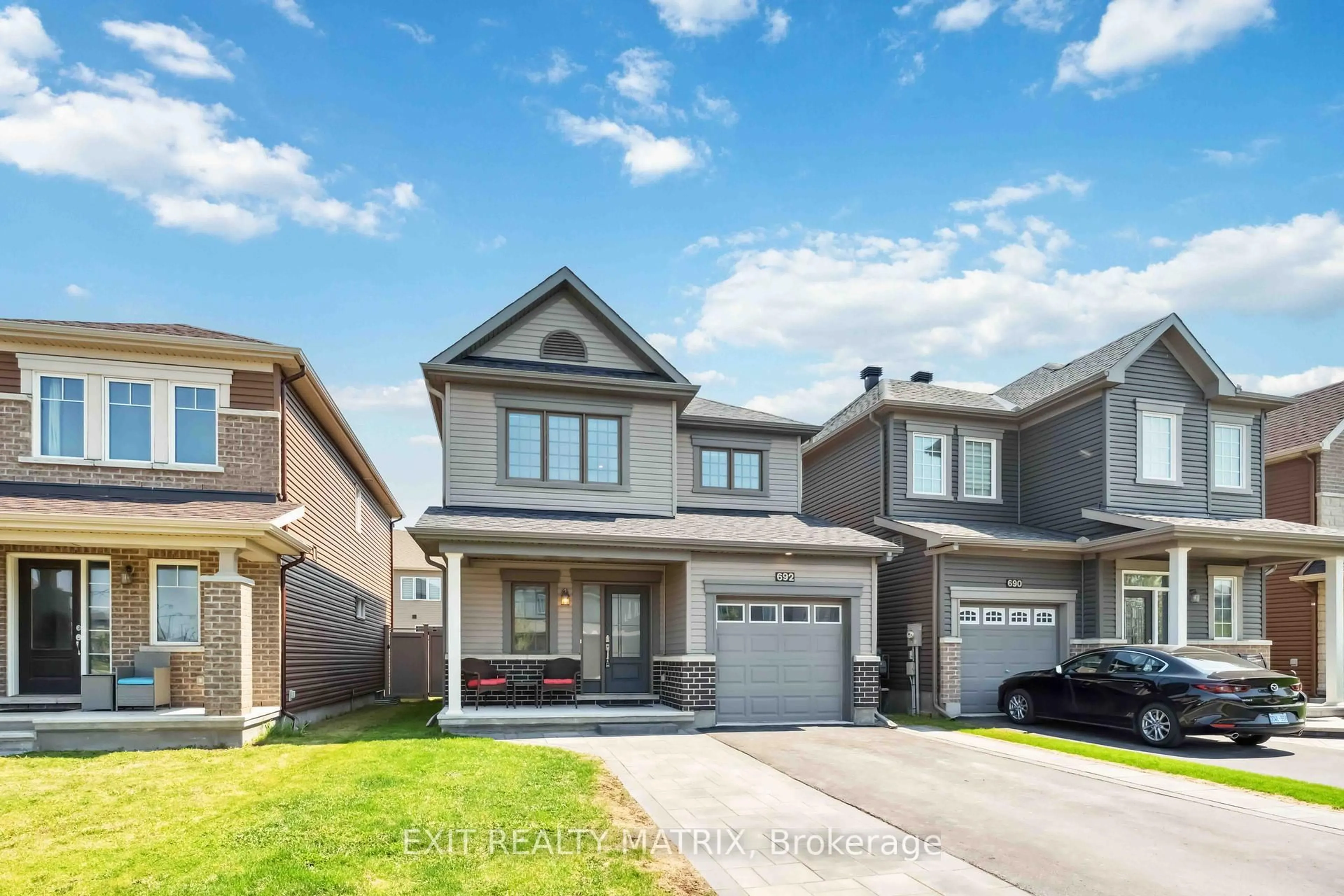 Home with brick exterior material, street for 692 Decoeur Dr, Orleans Ontario K4A 1H1