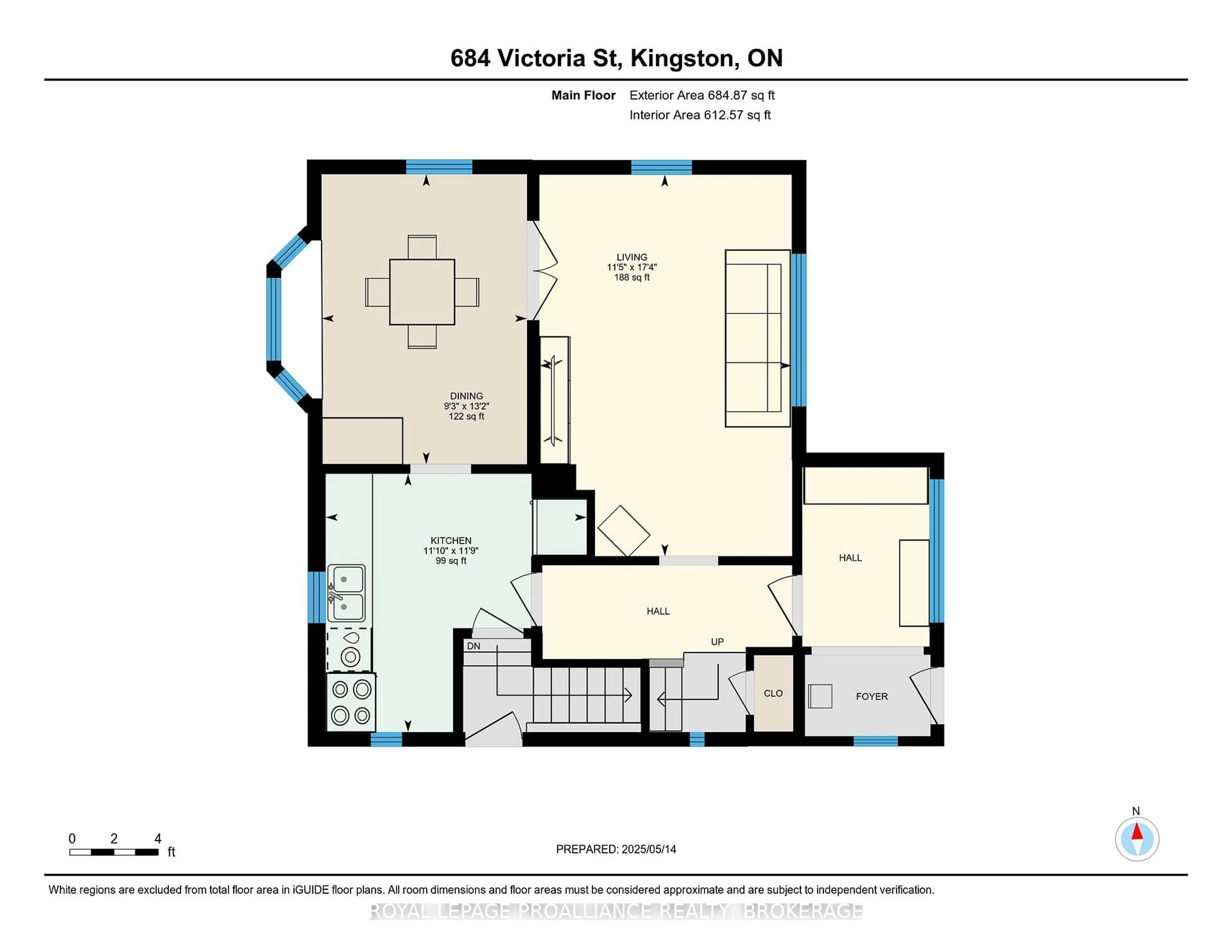 Floor plan for 684 Victoria St, Kingston Ontario K7K 4S5
