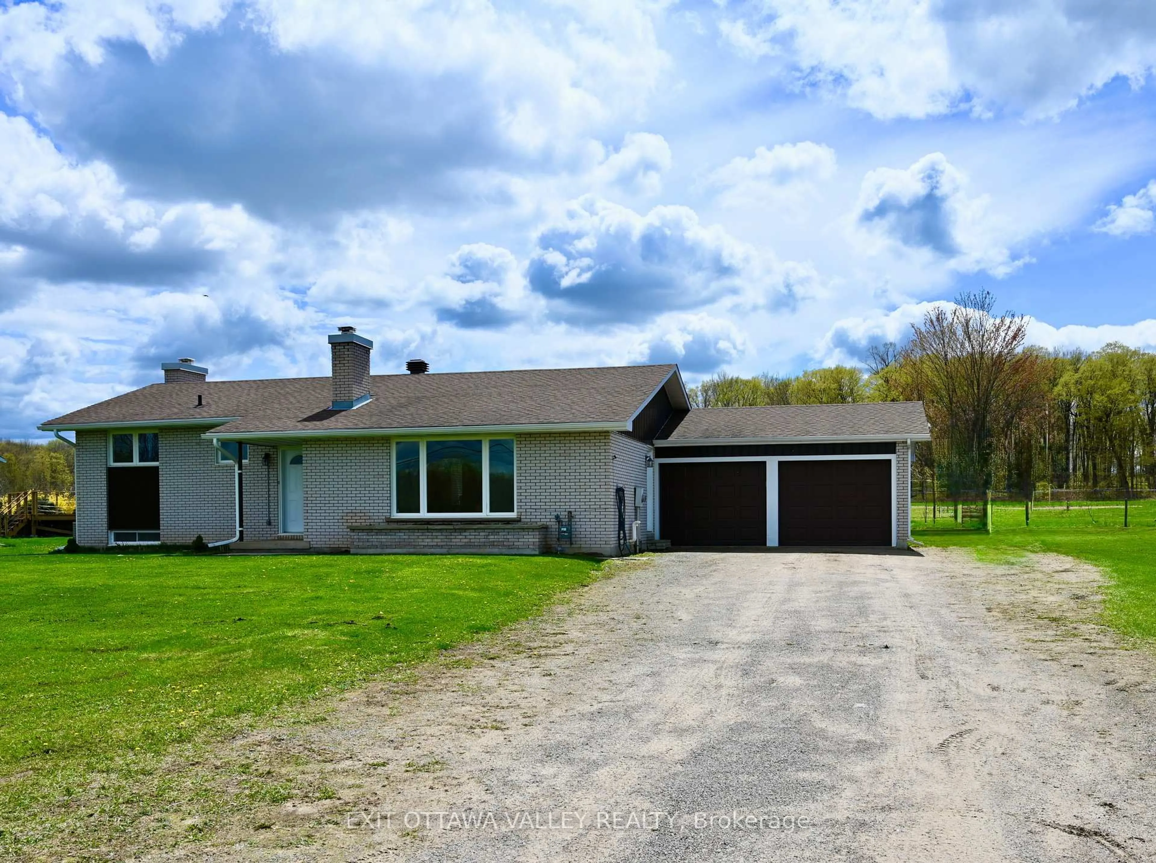 A pic from outside/outdoor area/front of a property/back of a property/a pic from drone, street for 2297 Beachburg Rd, Beachburg Ontario K0J 1C0