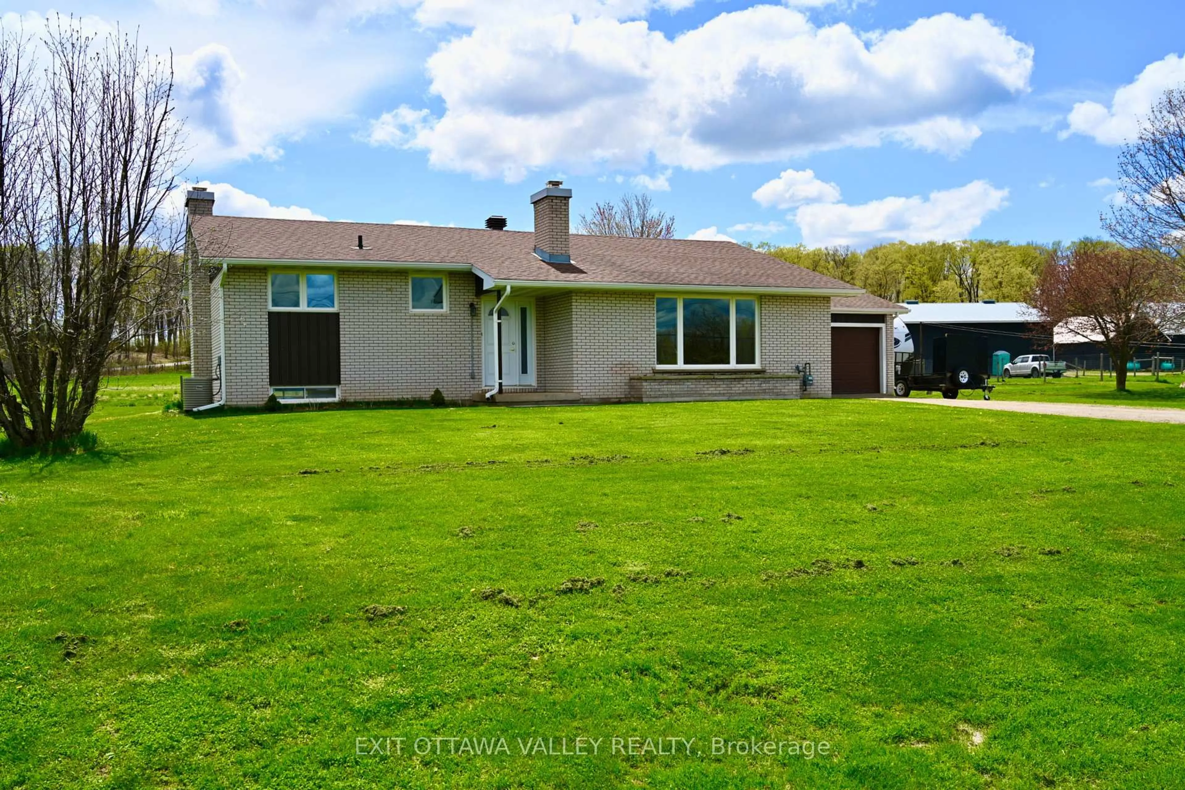 A pic from outside/outdoor area/front of a property/back of a property/a pic from drone, water/lake/river/ocean view for 2297 Beachburg Rd, Beachburg Ontario K0J 1C0