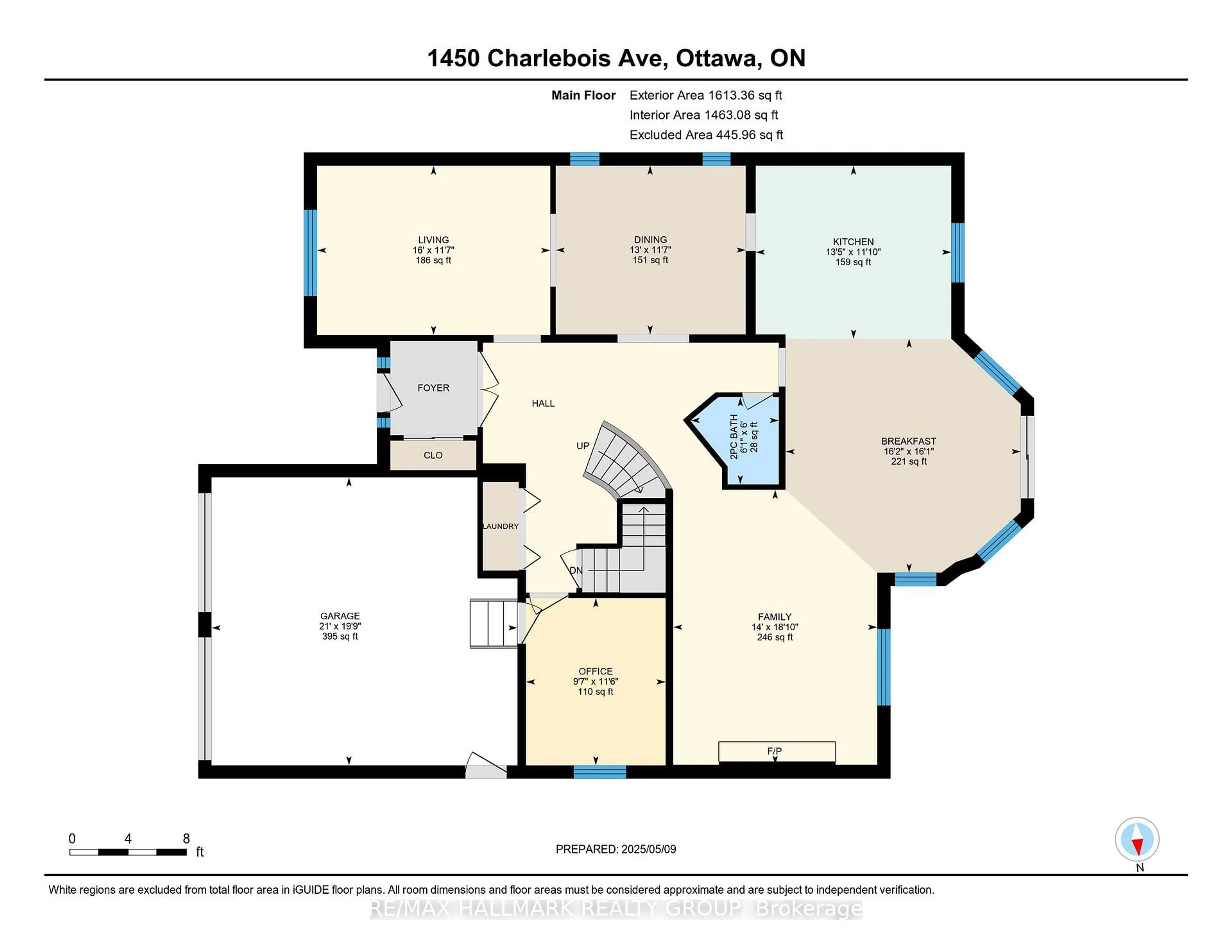 Floor plan for 1450 Charlebois Ave, Ottawa Ontario K1E 3W5