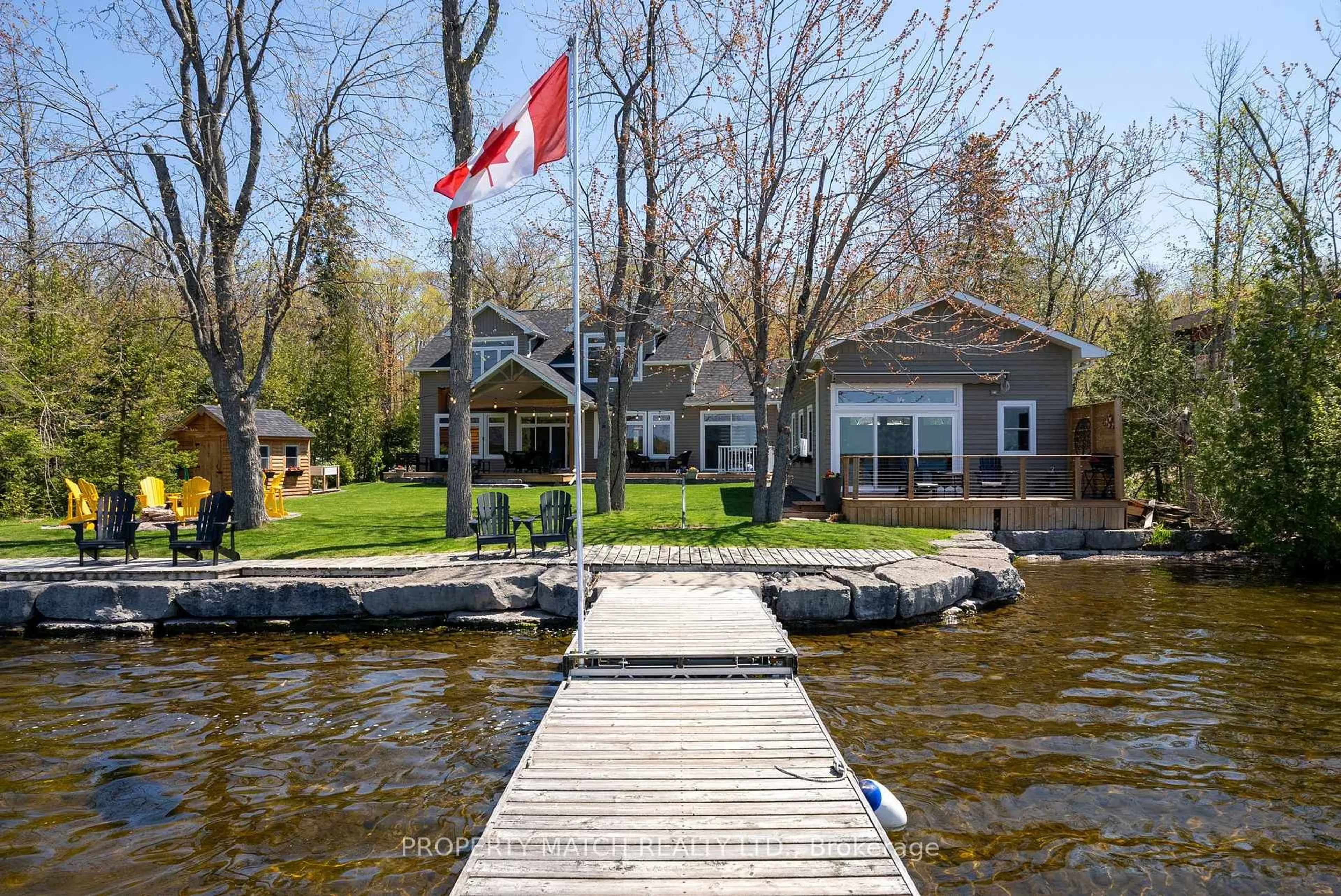 Patio, water/lake/river/ocean view for 185 Fire Route 72 N/A, Trent Lakes Ontario K0L 1J0