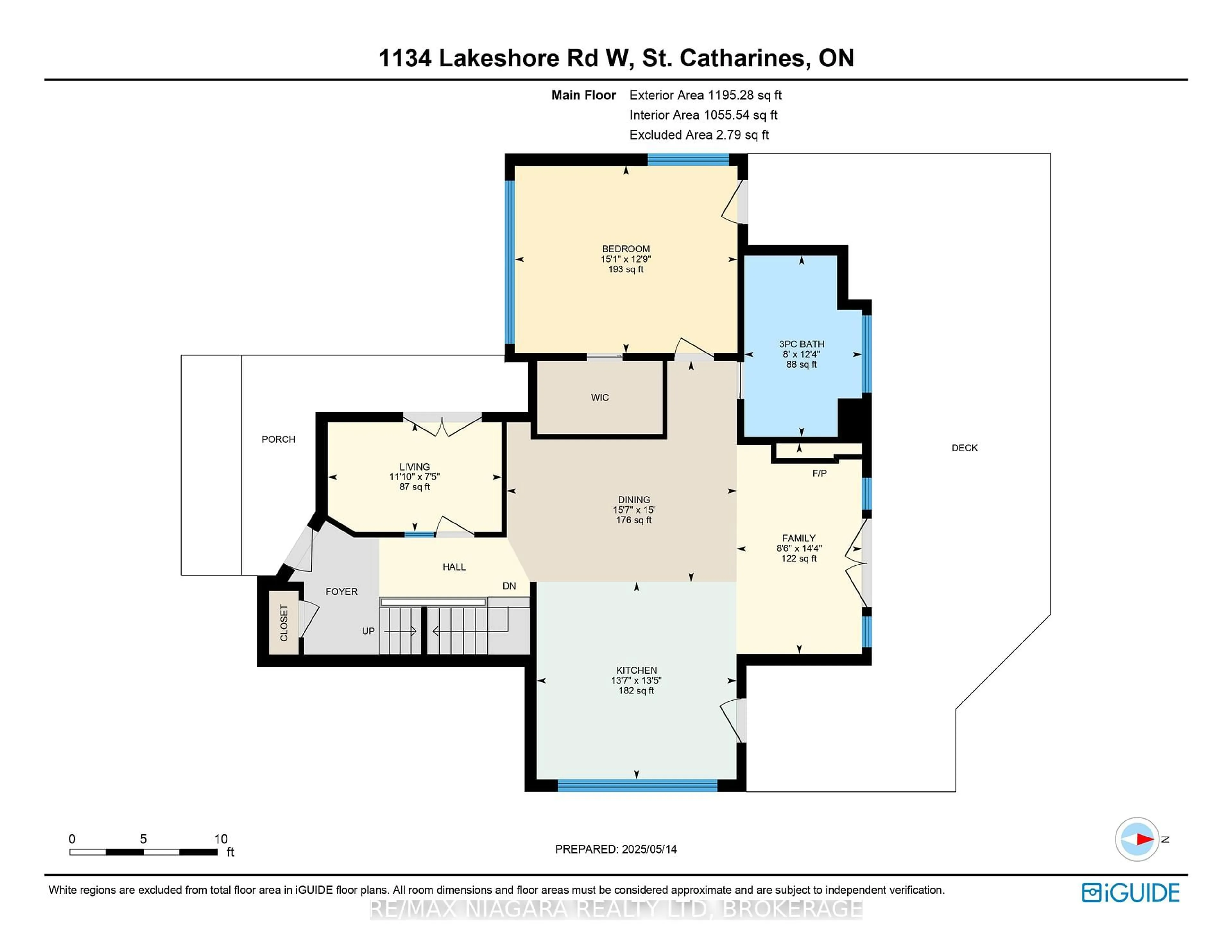 Floor plan for 1134 Lakeshore Rd, St. Catharines Ontario L2R 6P9