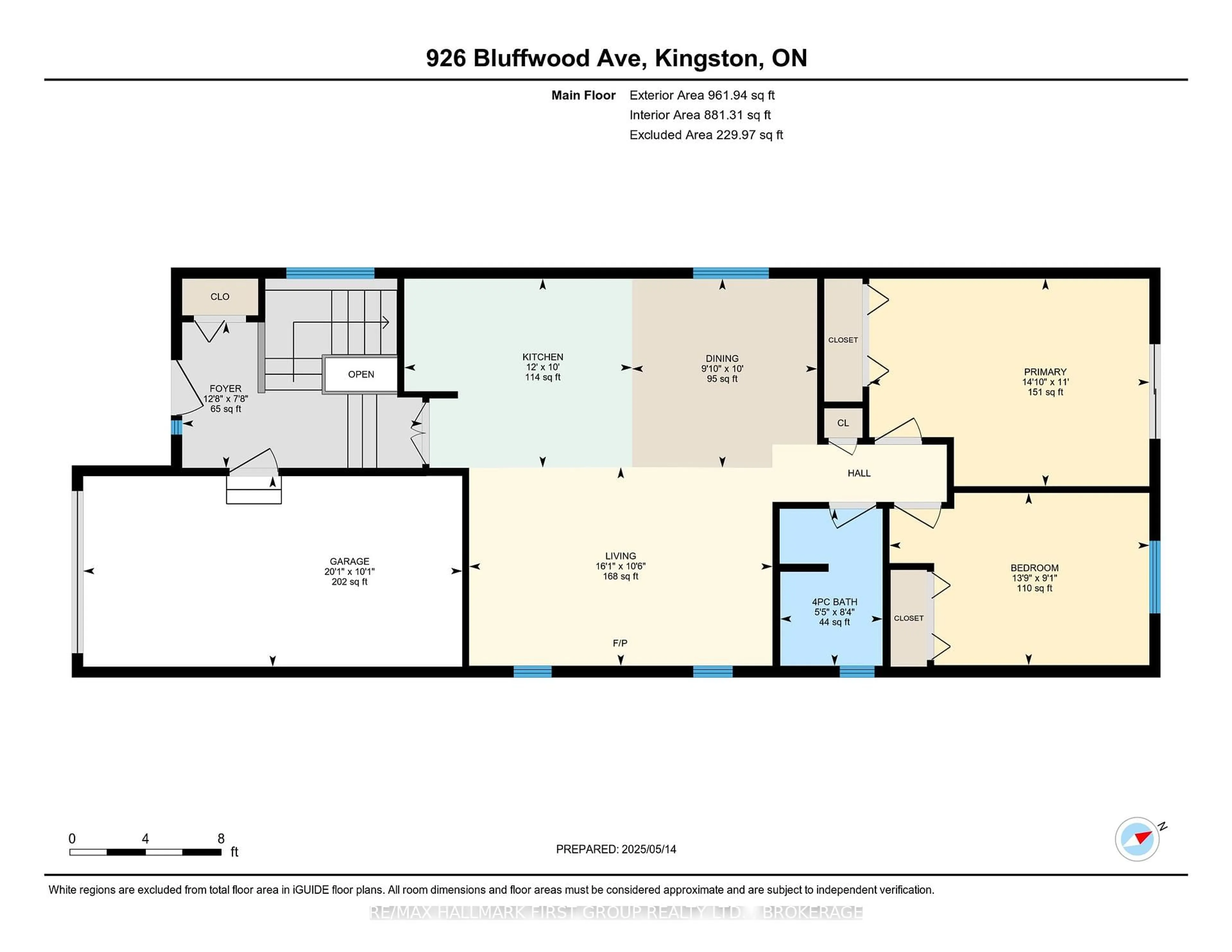 Floor plan for 926 Bluffwood Ave, Kingston Ontario K7K 7K4