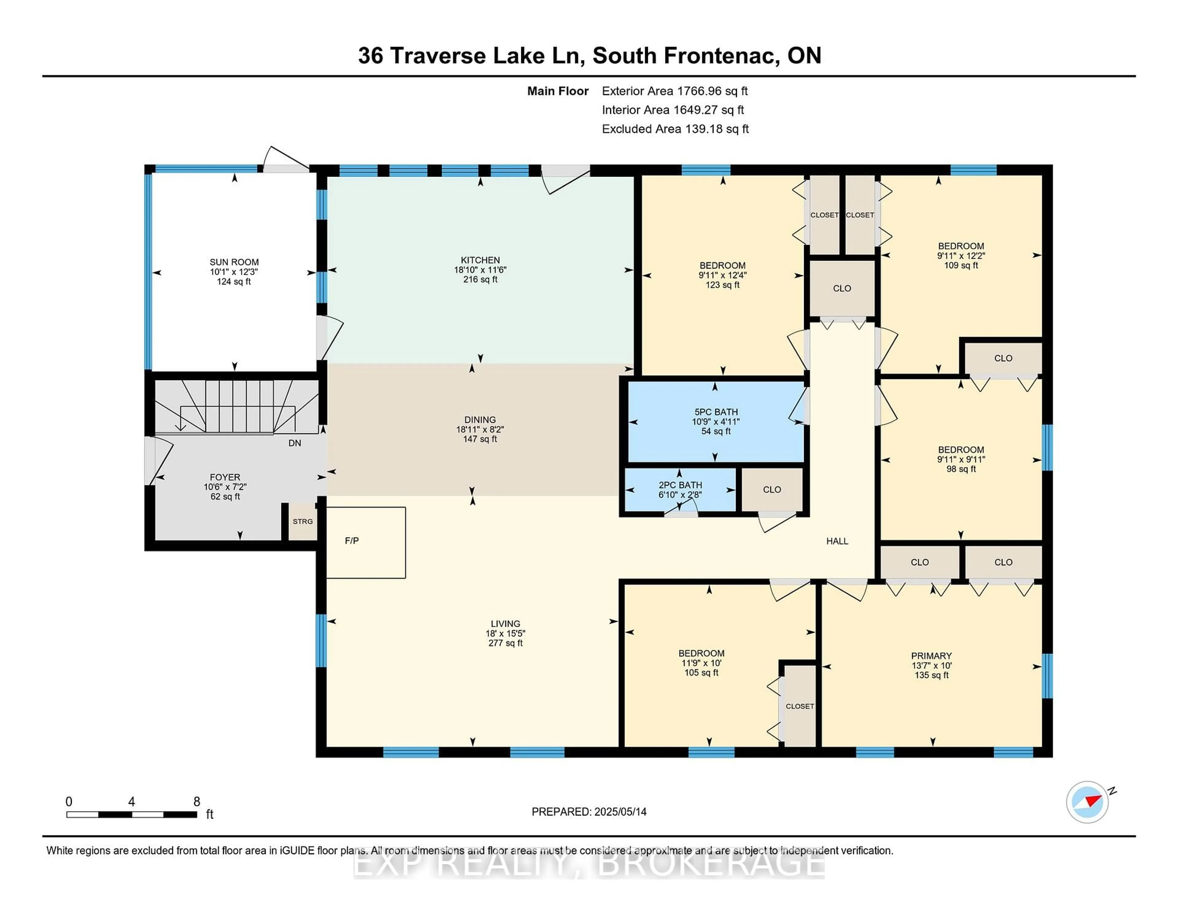 Floor plan for 36 TRAVERSE LAKE Lane, Elgin Ontario K0G 1E0