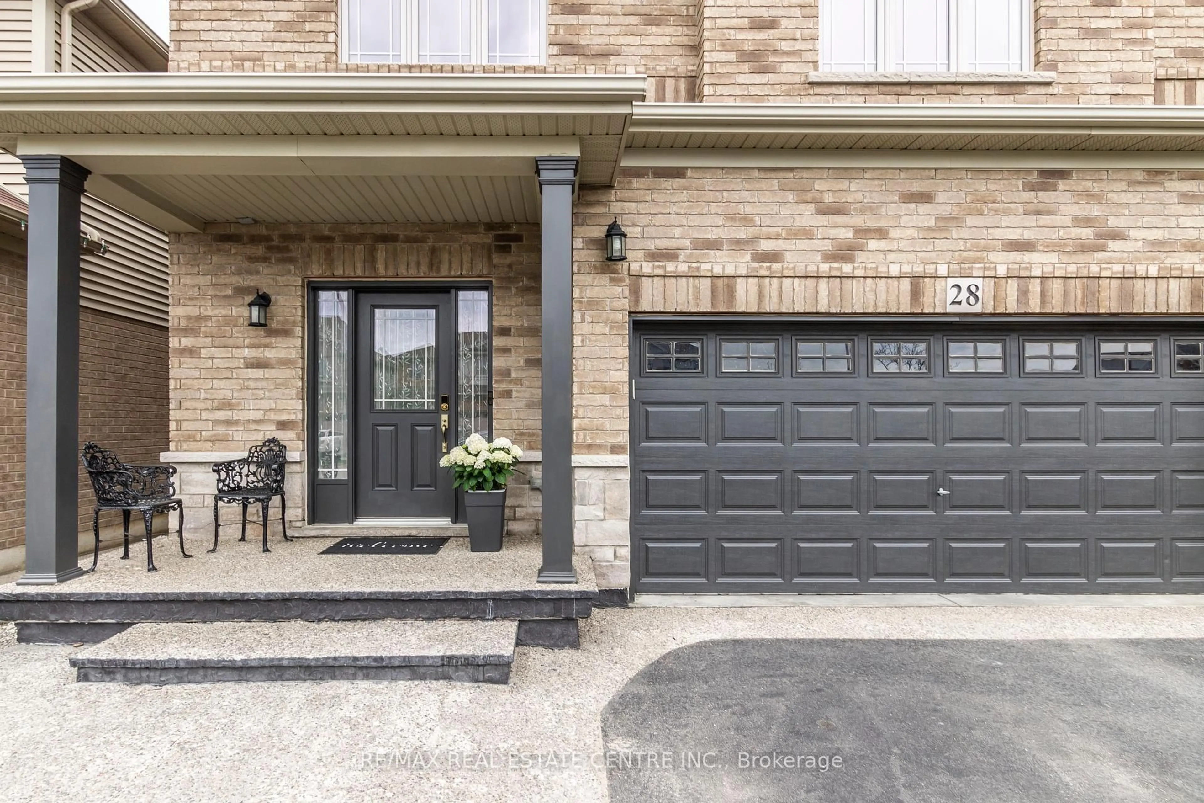 Home with brick exterior material, street for 28 Chamomile Dr, Hamilton Ontario L8W 0C1