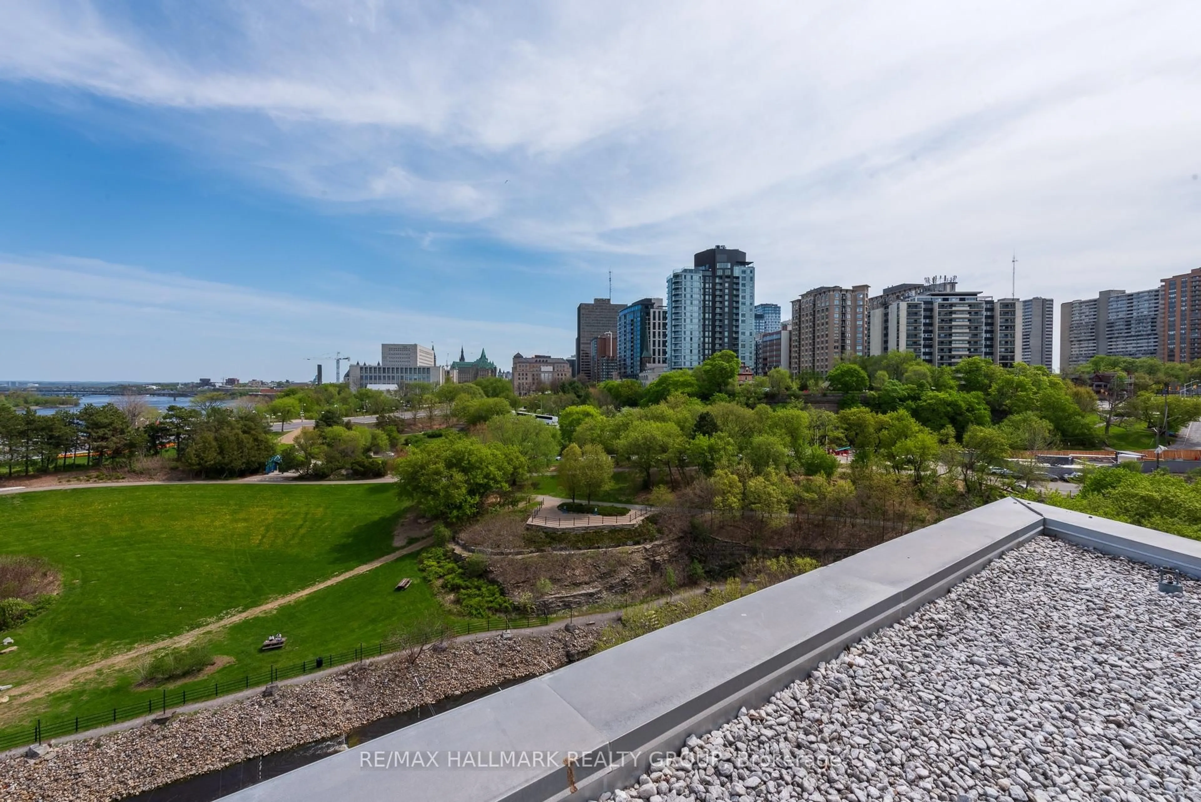 A pic from outside/outdoor area/front of a property/back of a property/a pic from drone, city buildings view from balcony for 200 Lett St #311, Ottawa Ontario K1R 0A7