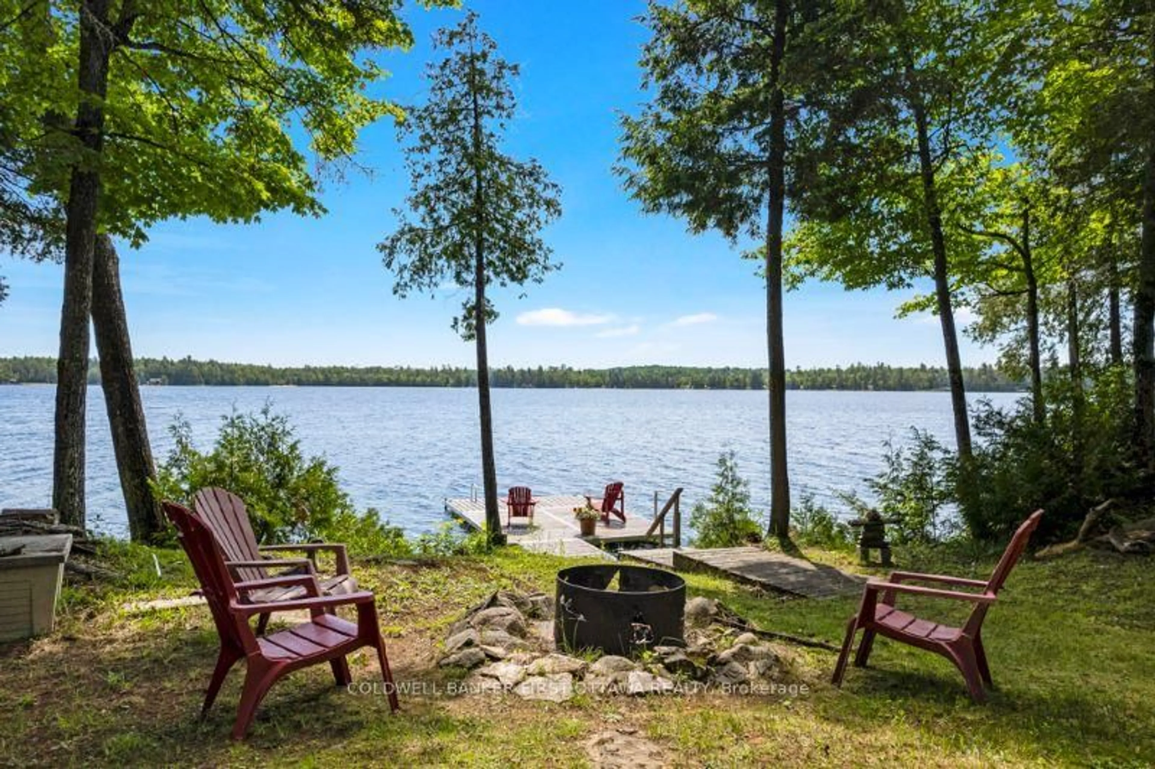 Patio, water/lake/river/ocean view for 1215 Krings Lane, Plevna Ontario K0H 2M0