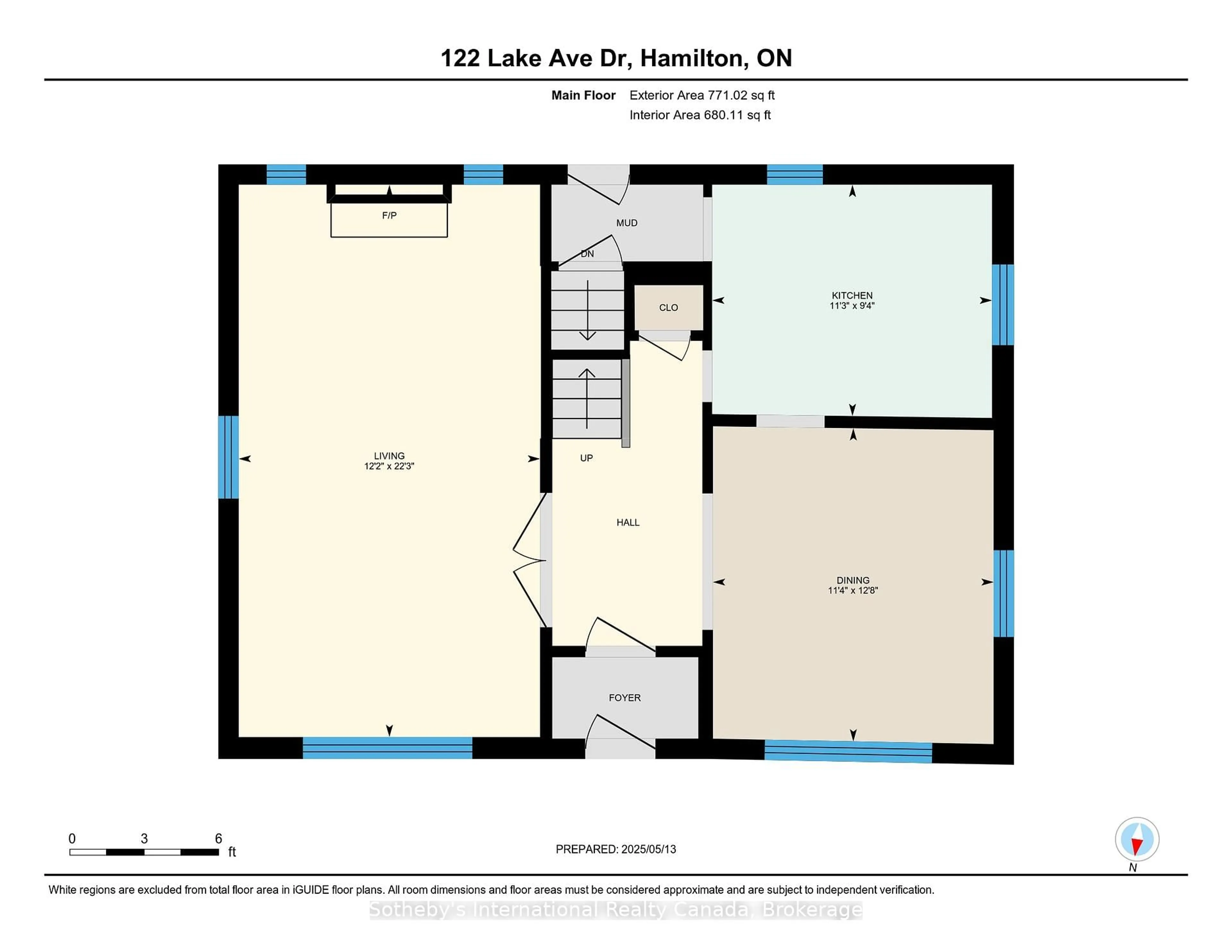Floor plan for 122 Lake Avenue Dr, Hamilton Ontario L8G 3N4