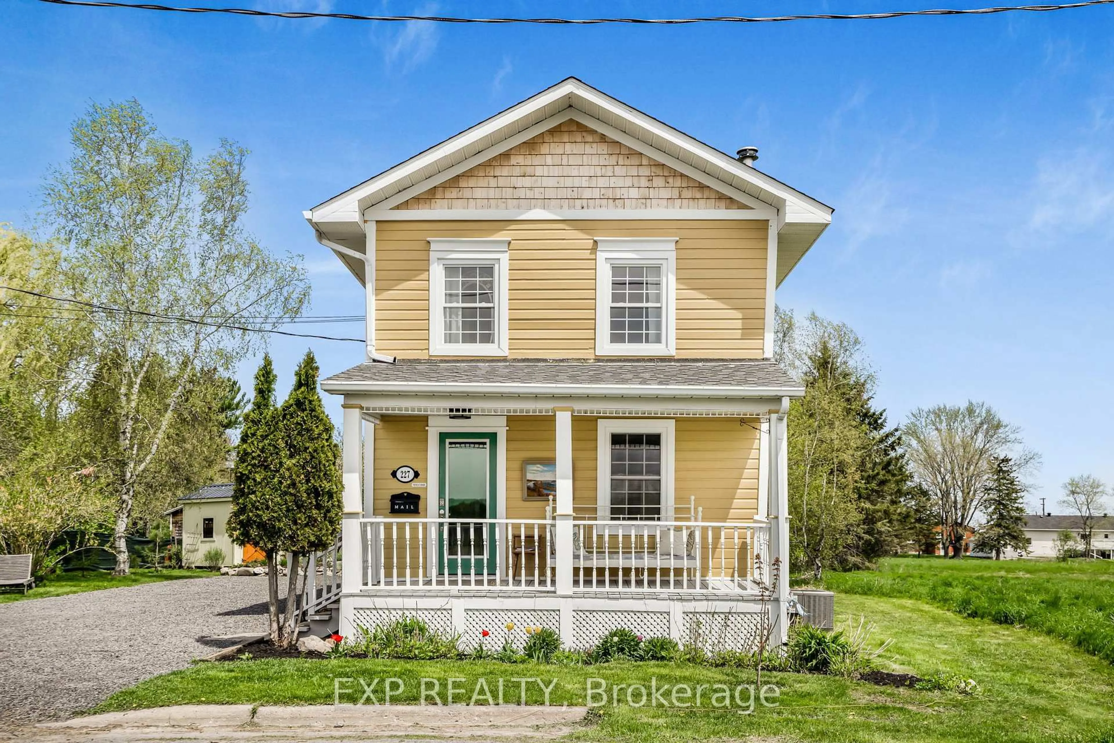 Home with vinyl exterior material, street for 227 Mill St, Champlain Ontario K0B 1R0