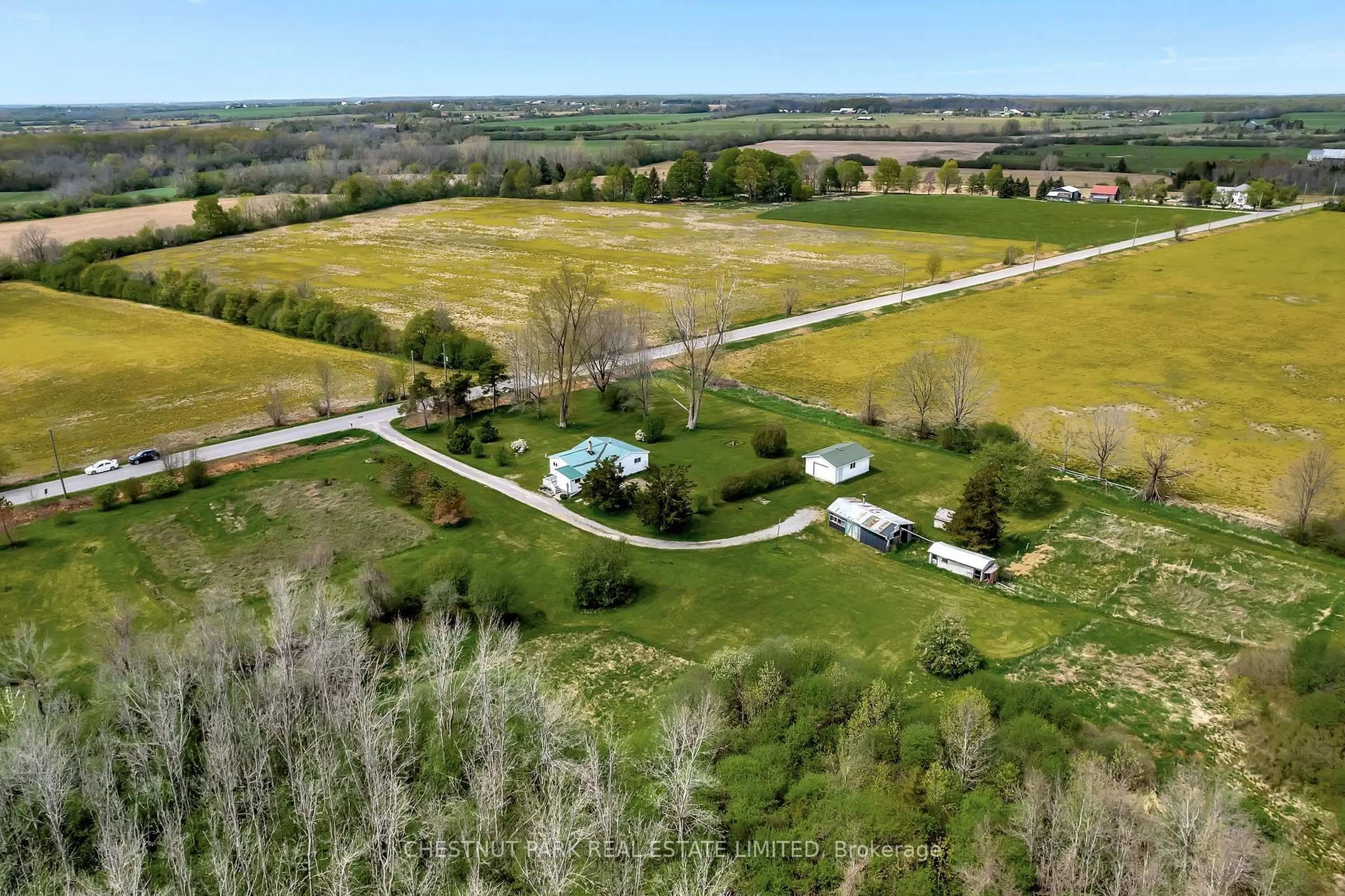 A pic from outside/outdoor area/front of a property/back of a property/a pic from drone, water/lake/river/ocean view for 418 Matthie Rd, Prince Edward County Ontario K0K 1G0